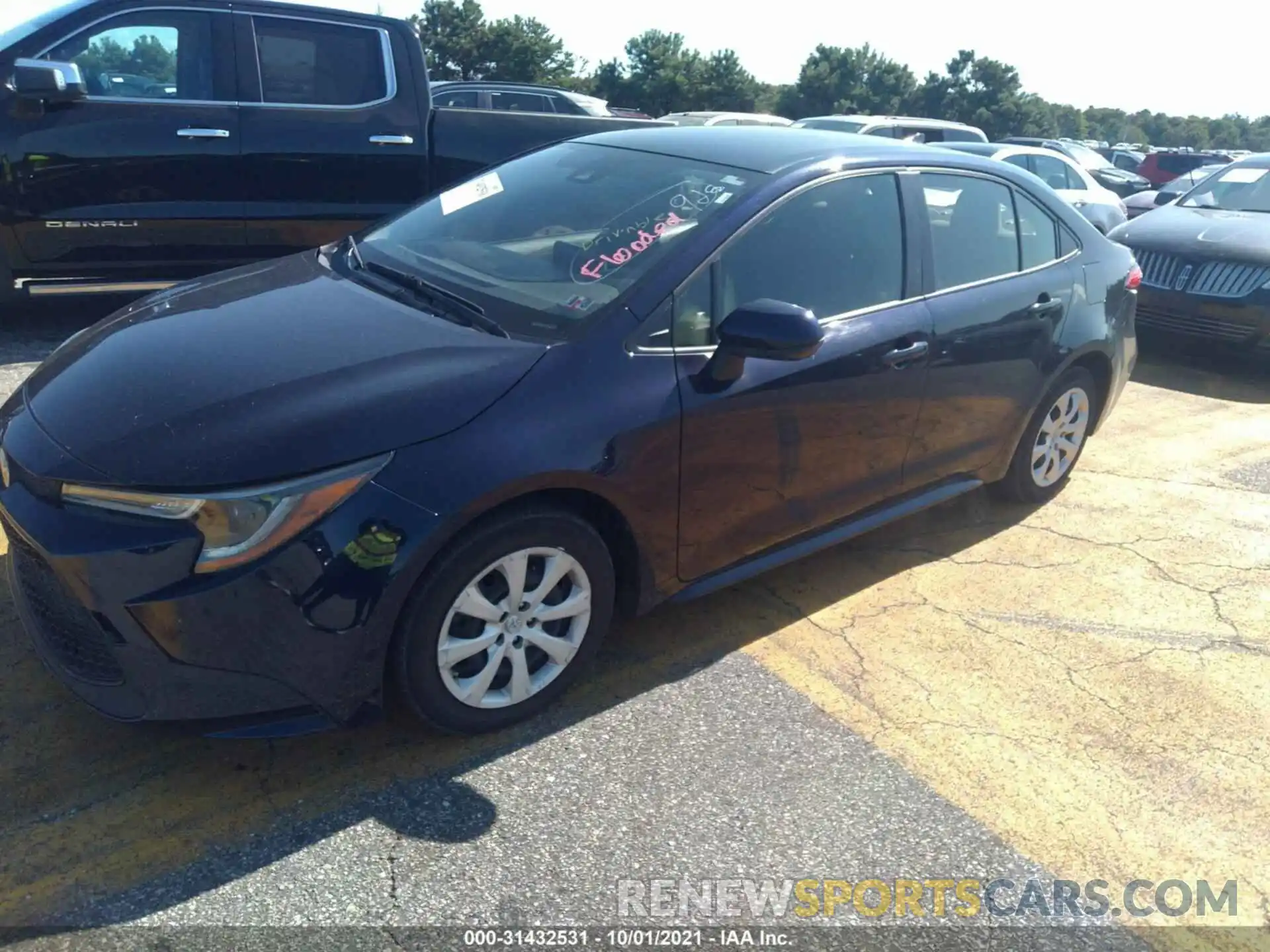 2 Photograph of a damaged car JTDEPRAE3LJ032830 TOYOTA COROLLA 2020