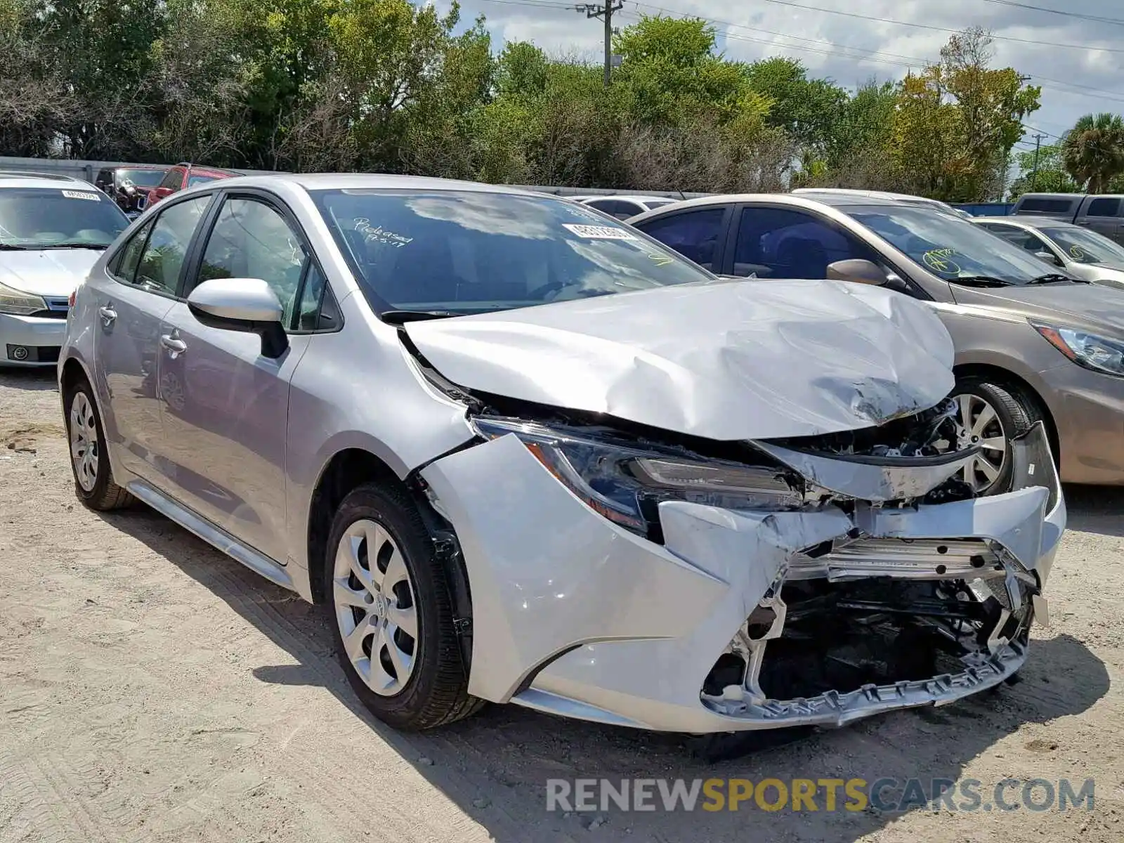 1 Photograph of a damaged car JTDEPRAE3LJ033282 TOYOTA COROLLA 2020