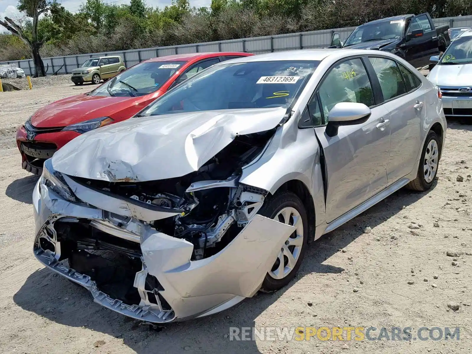 2 Photograph of a damaged car JTDEPRAE3LJ033282 TOYOTA COROLLA 2020