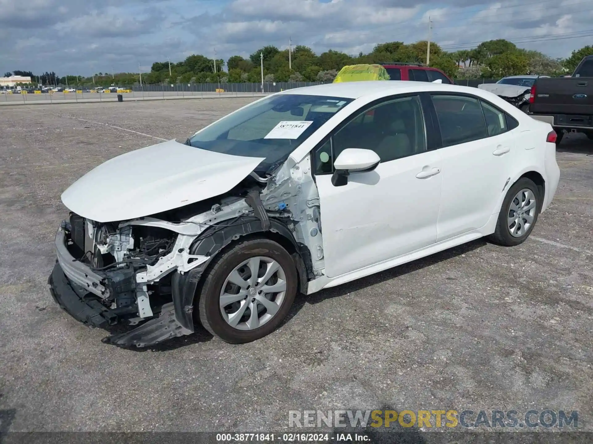 2 Photograph of a damaged car JTDEPRAE3LJ033296 TOYOTA COROLLA 2020