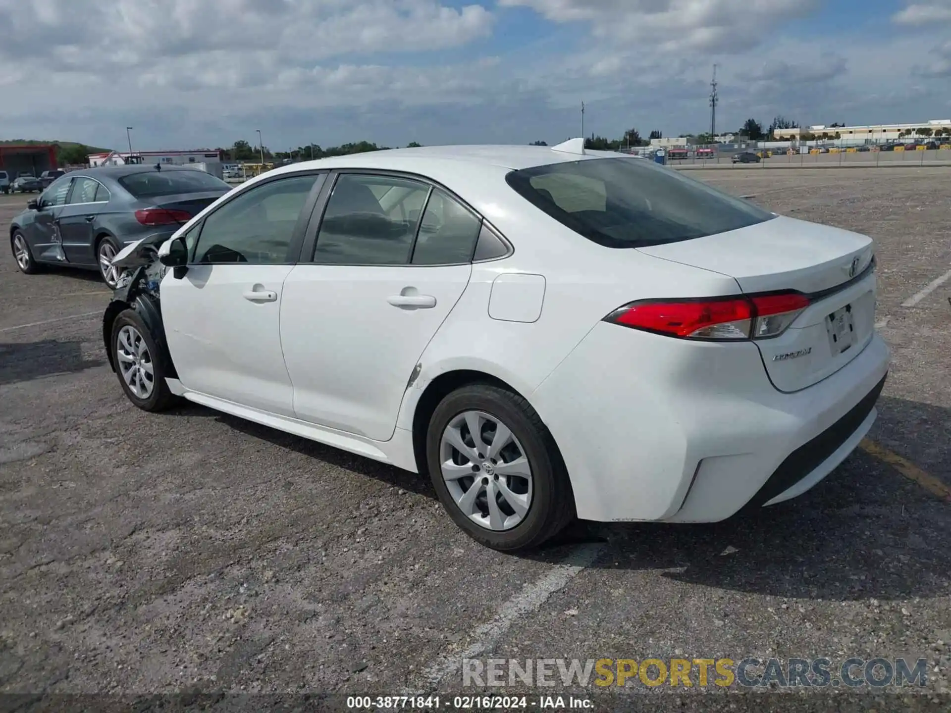 3 Photograph of a damaged car JTDEPRAE3LJ033296 TOYOTA COROLLA 2020