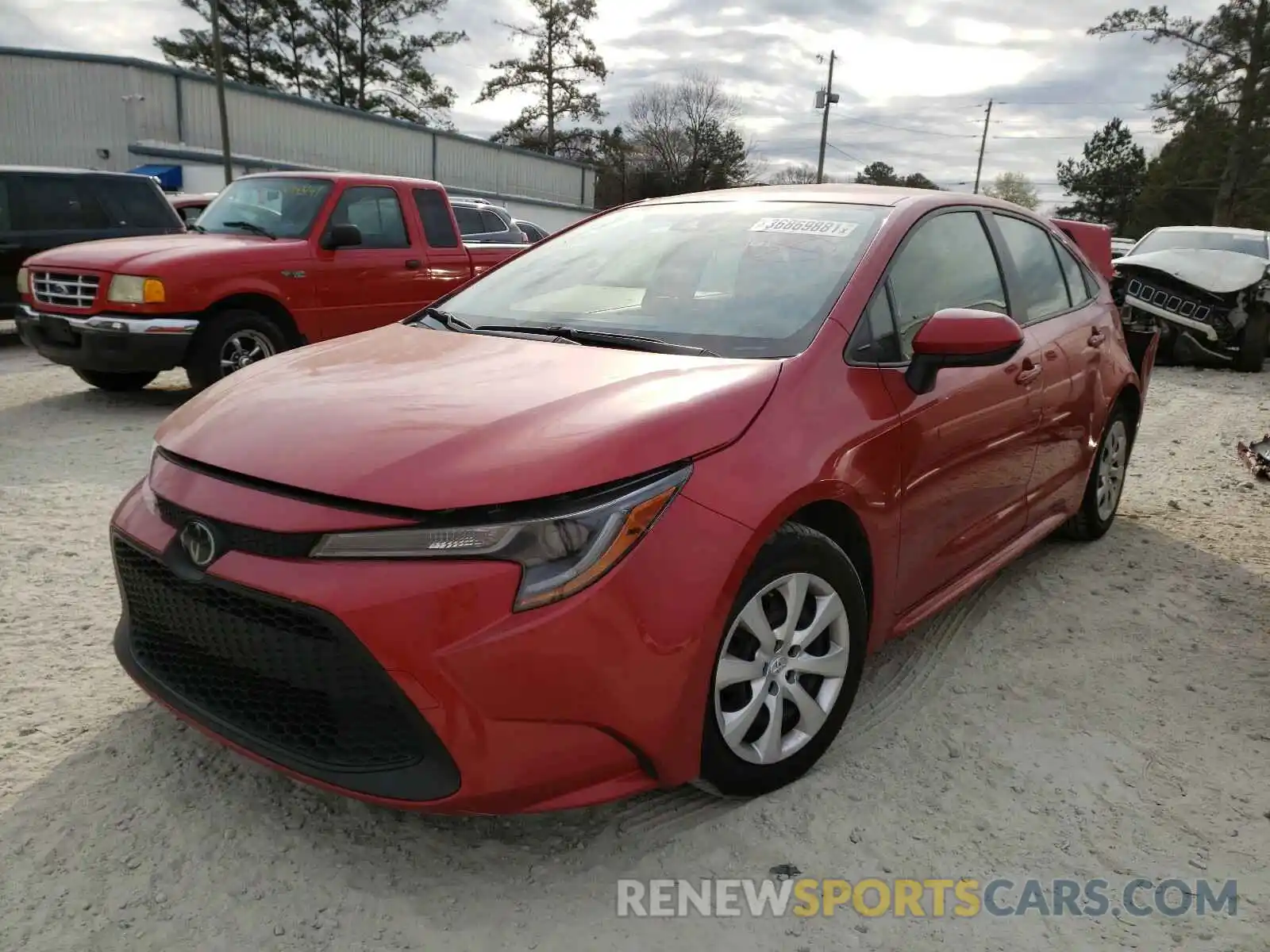 2 Photograph of a damaged car JTDEPRAE3LJ033430 TOYOTA COROLLA 2020