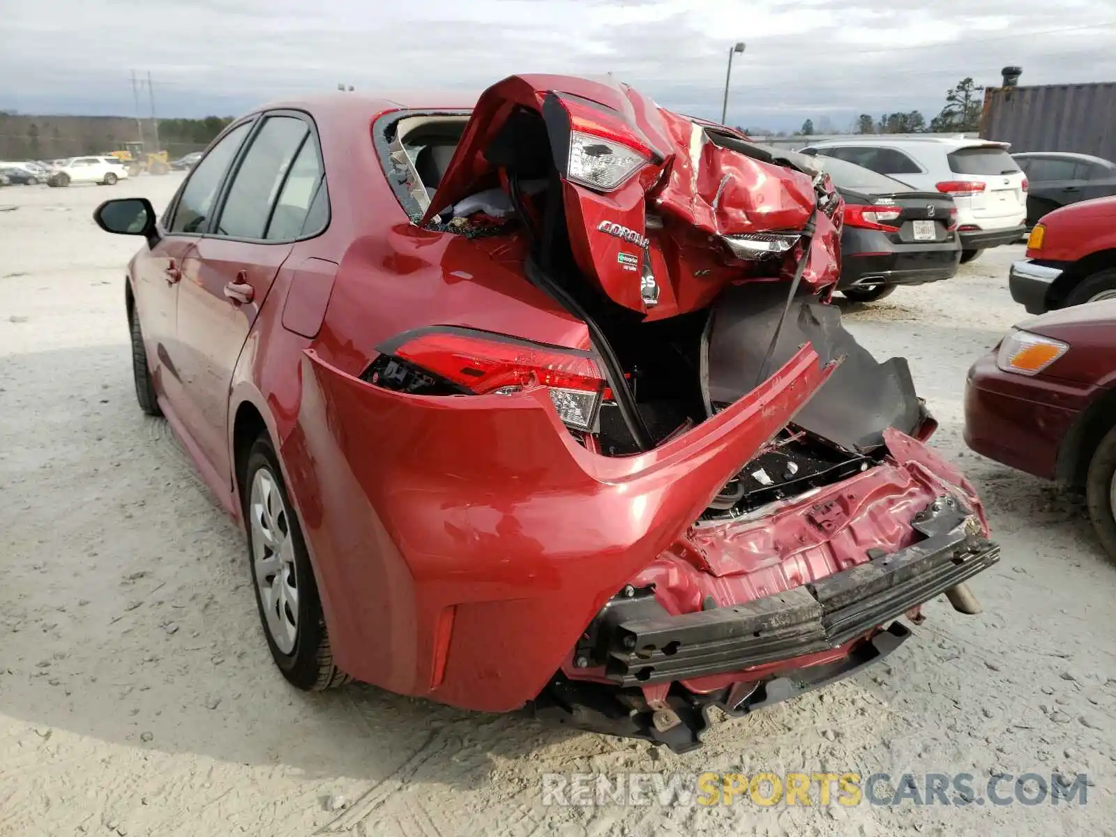 3 Photograph of a damaged car JTDEPRAE3LJ033430 TOYOTA COROLLA 2020