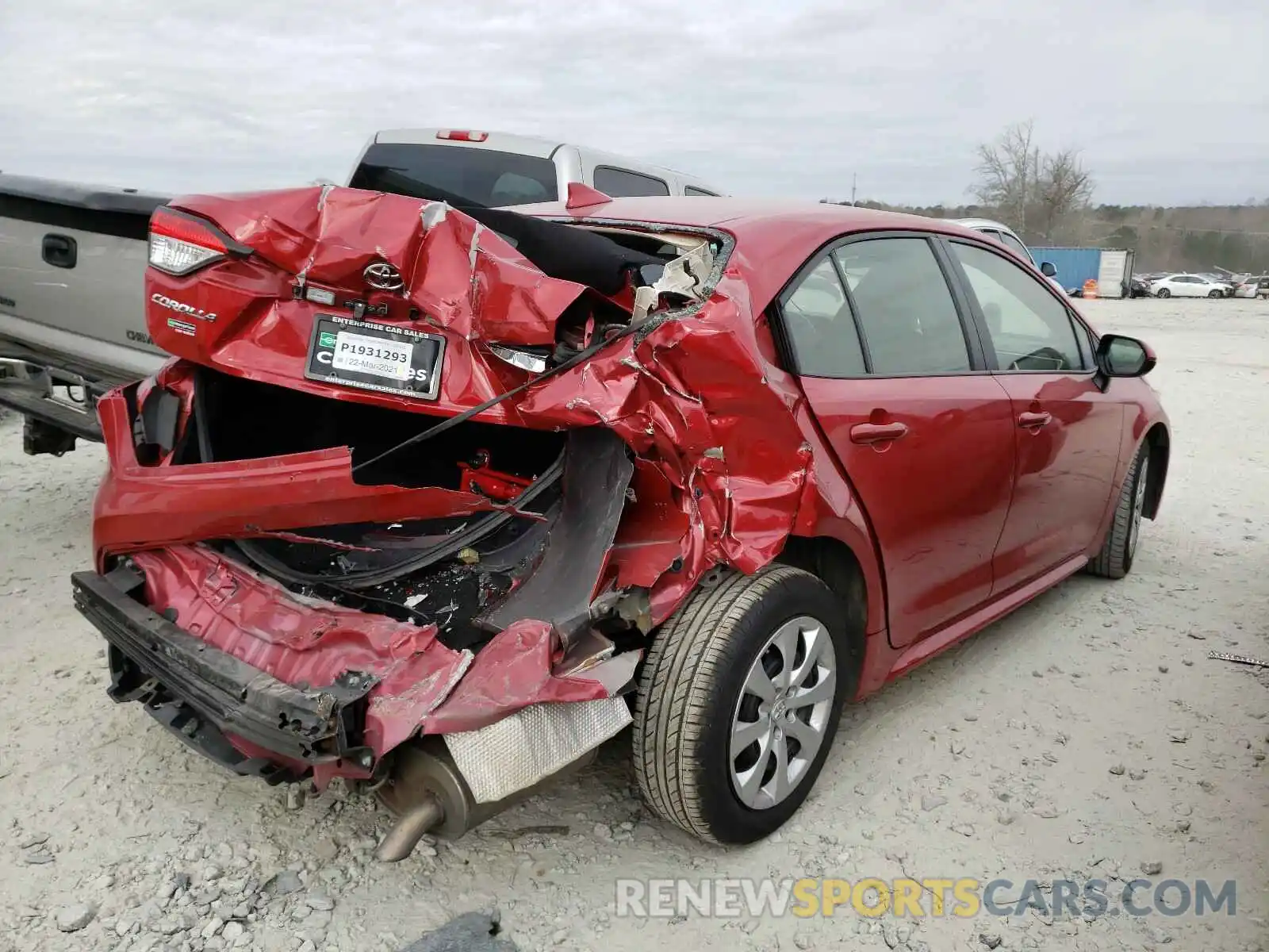 4 Photograph of a damaged car JTDEPRAE3LJ033430 TOYOTA COROLLA 2020