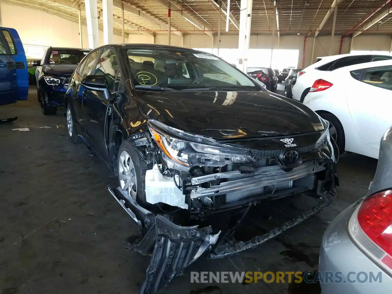 1 Photograph of a damaged car JTDEPRAE3LJ033461 TOYOTA COROLLA 2020