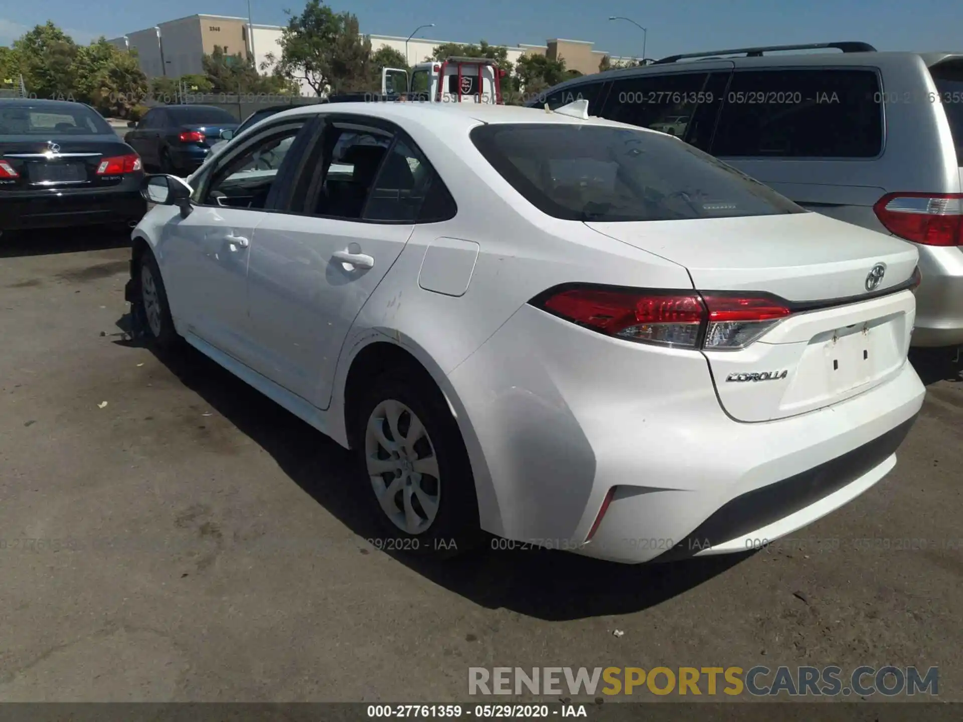 3 Photograph of a damaged car JTDEPRAE3LJ033606 TOYOTA COROLLA 2020