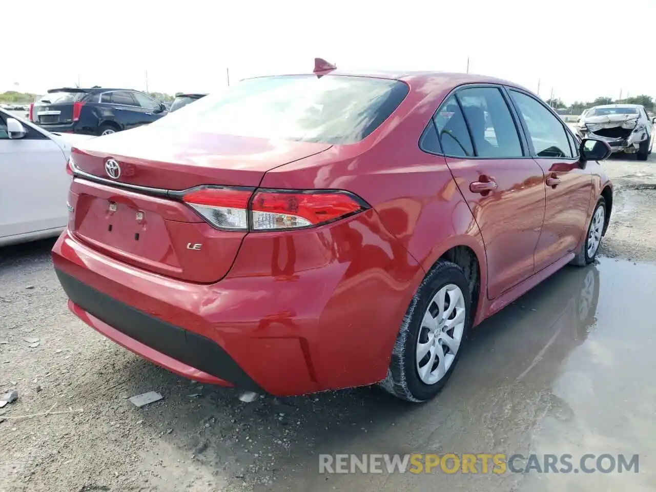 4 Photograph of a damaged car JTDEPRAE3LJ033878 TOYOTA COROLLA 2020