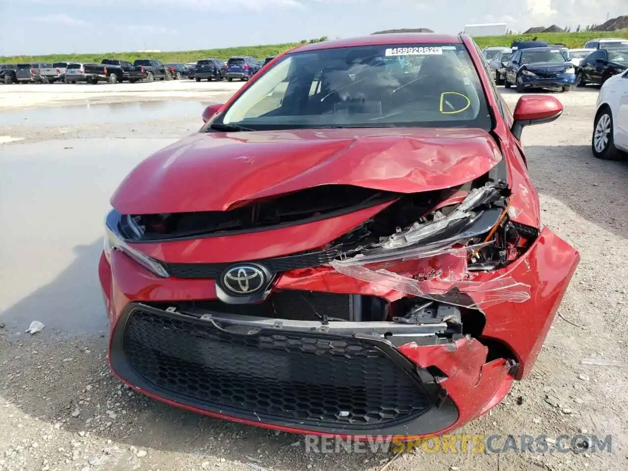 9 Photograph of a damaged car JTDEPRAE3LJ033878 TOYOTA COROLLA 2020