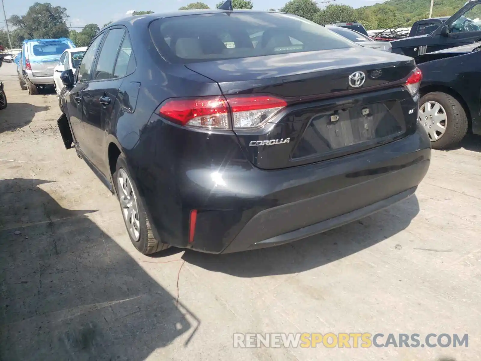 3 Photograph of a damaged car JTDEPRAE3LJ033962 TOYOTA COROLLA 2020