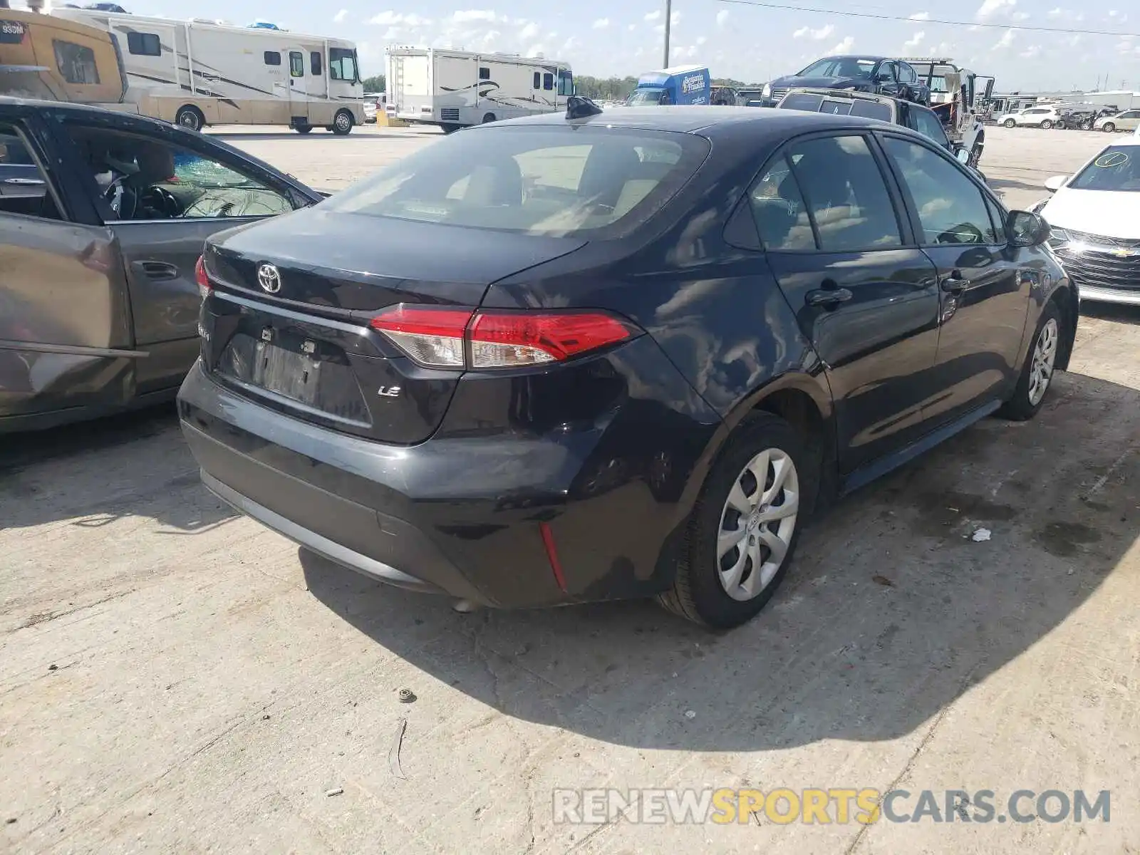 4 Photograph of a damaged car JTDEPRAE3LJ033962 TOYOTA COROLLA 2020