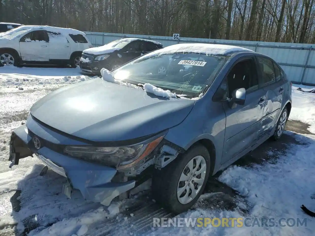 1 Photograph of a damaged car JTDEPRAE3LJ034366 TOYOTA COROLLA 2020