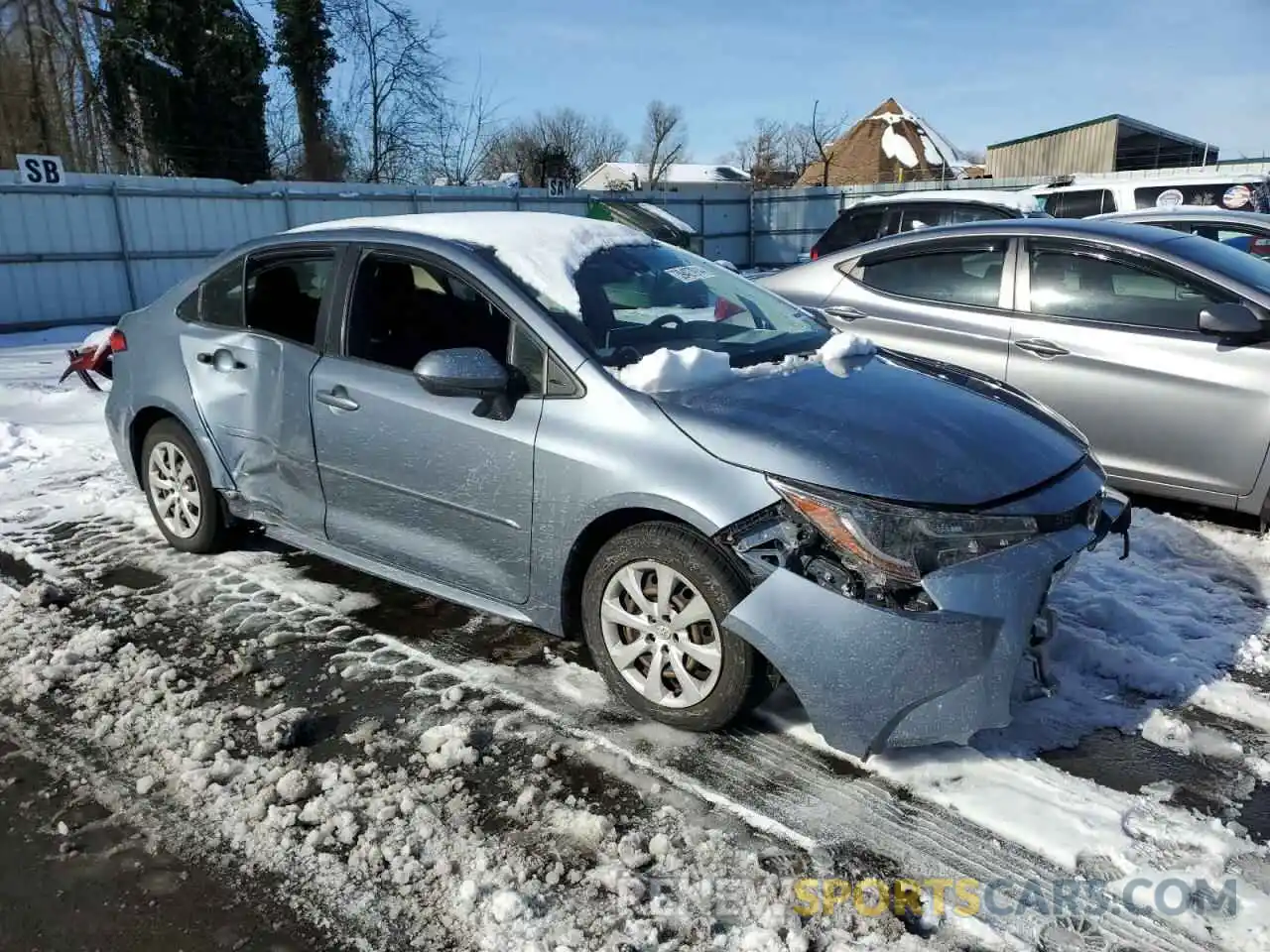 4 Photograph of a damaged car JTDEPRAE3LJ034366 TOYOTA COROLLA 2020