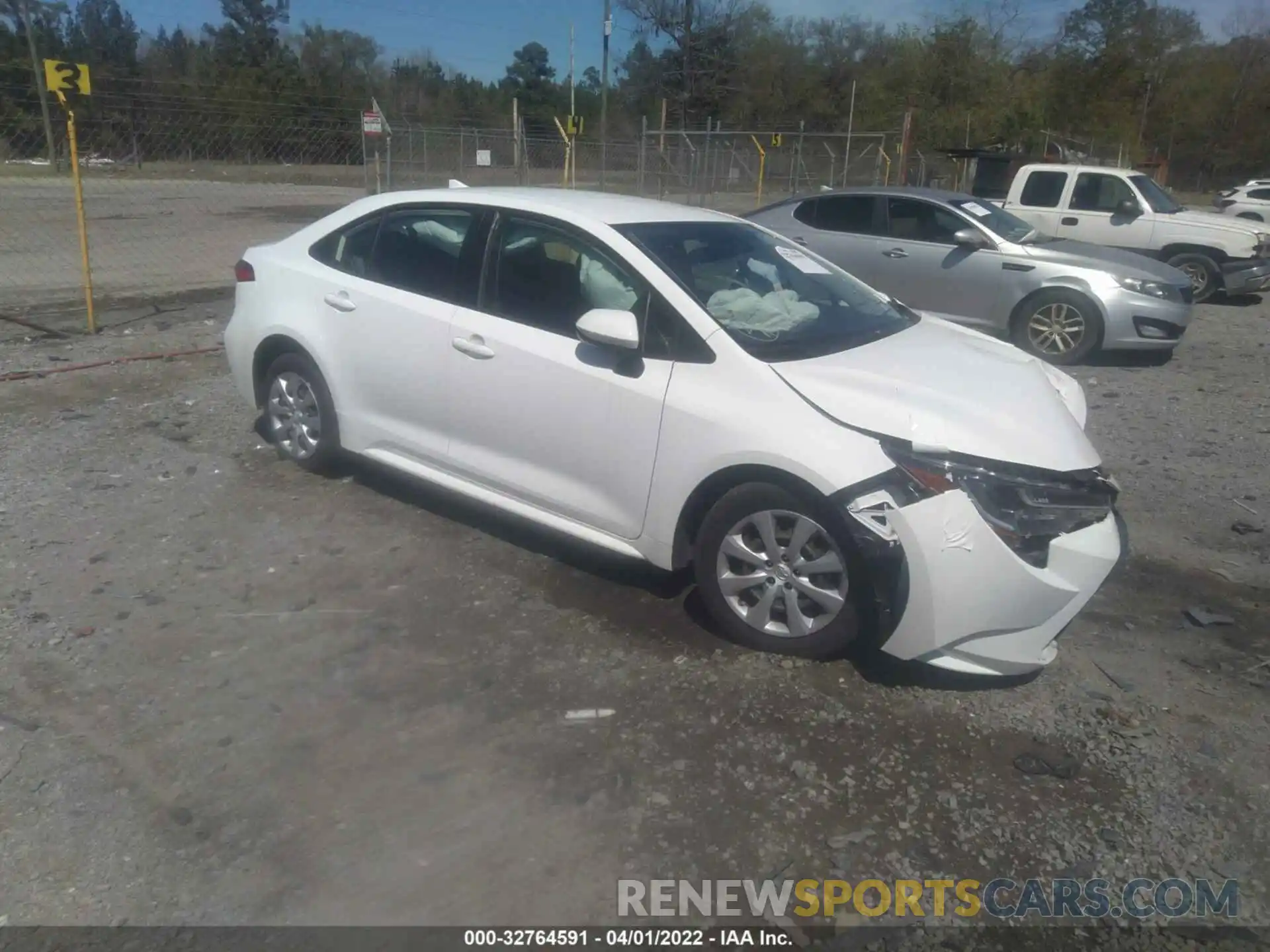 1 Photograph of a damaged car JTDEPRAE3LJ034951 TOYOTA COROLLA 2020