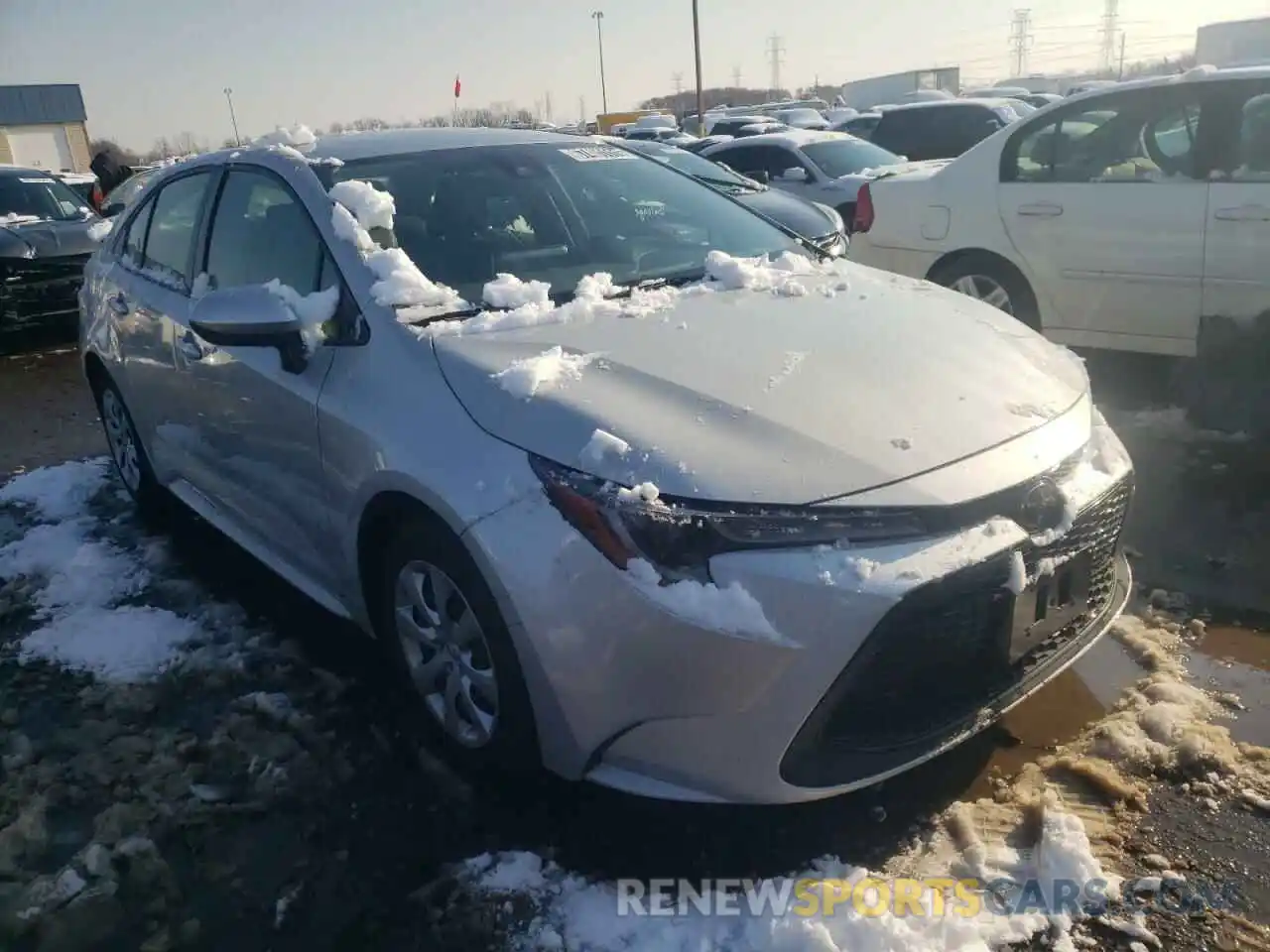 1 Photograph of a damaged car JTDEPRAE3LJ035338 TOYOTA COROLLA 2020