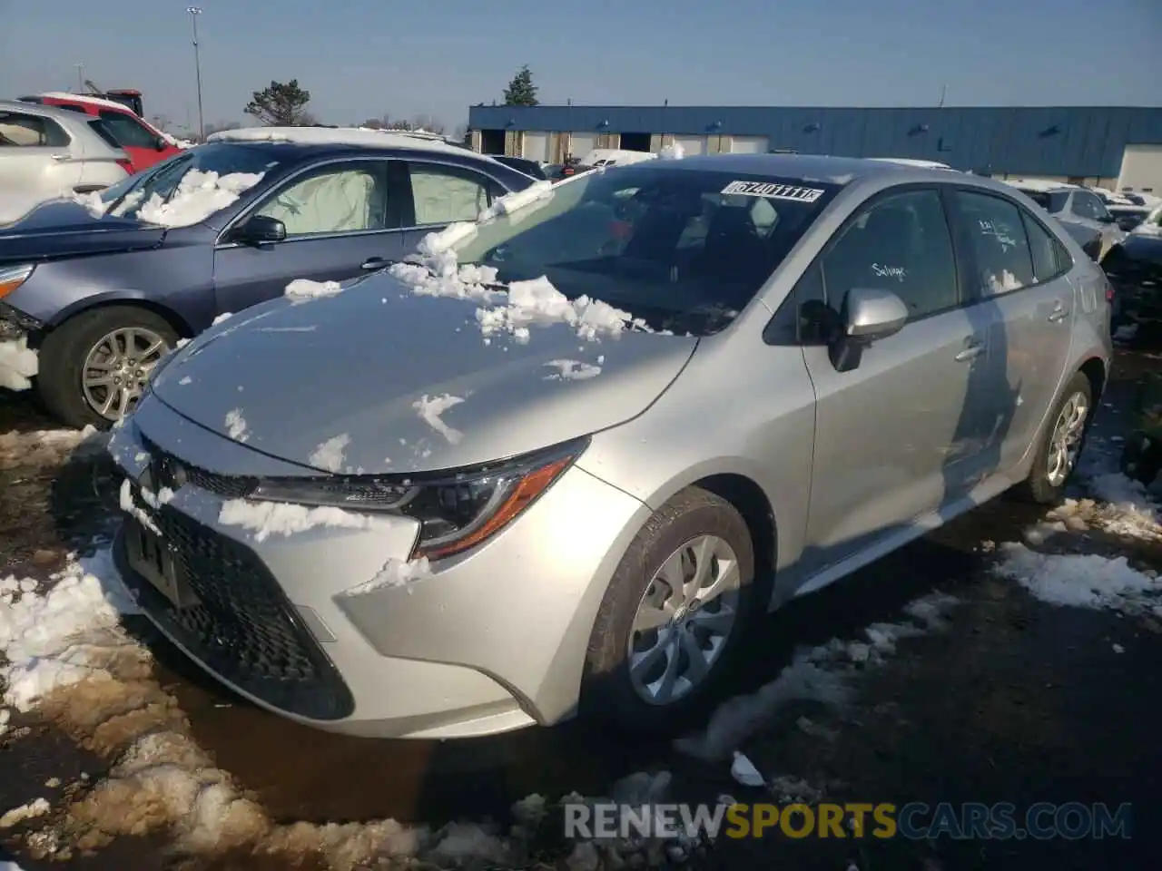 2 Photograph of a damaged car JTDEPRAE3LJ035338 TOYOTA COROLLA 2020