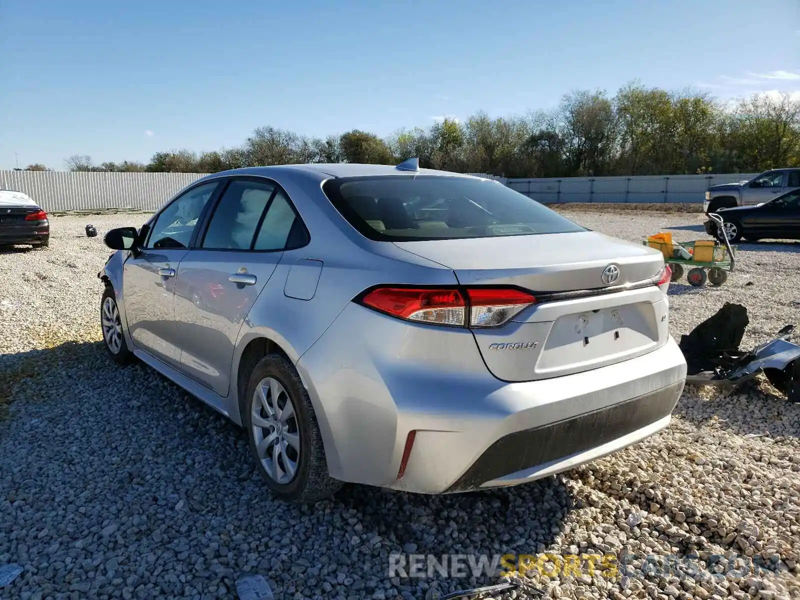 3 Photograph of a damaged car JTDEPRAE3LJ035534 TOYOTA COROLLA 2020