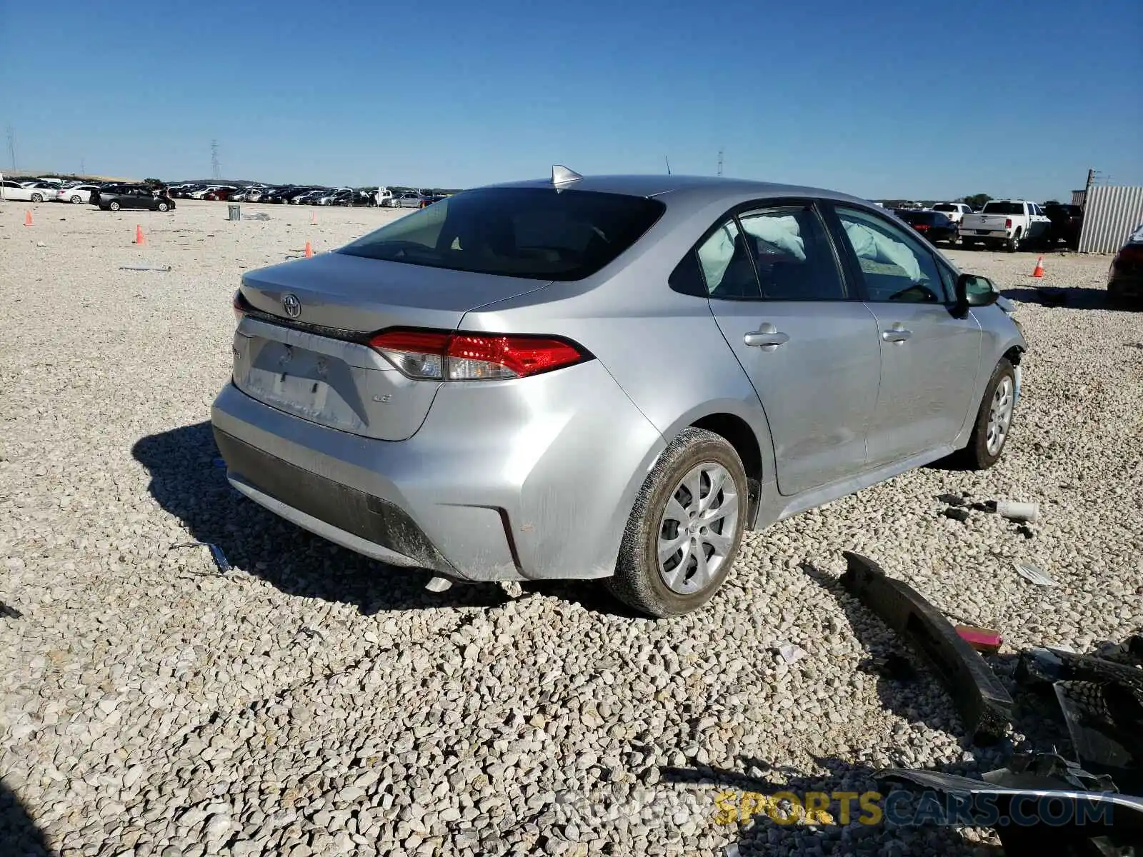 4 Photograph of a damaged car JTDEPRAE3LJ035534 TOYOTA COROLLA 2020