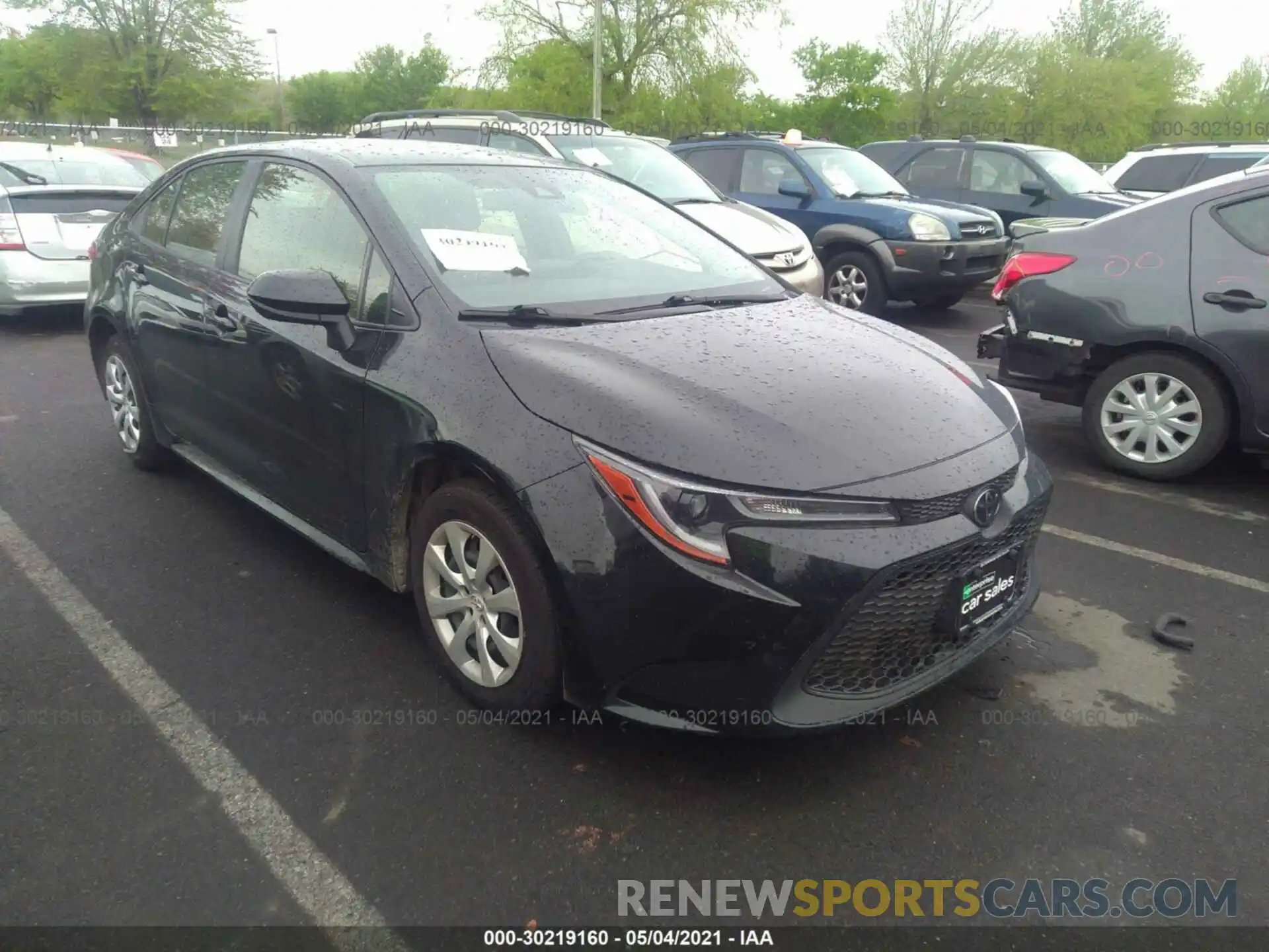 1 Photograph of a damaged car JTDEPRAE3LJ035551 TOYOTA COROLLA 2020