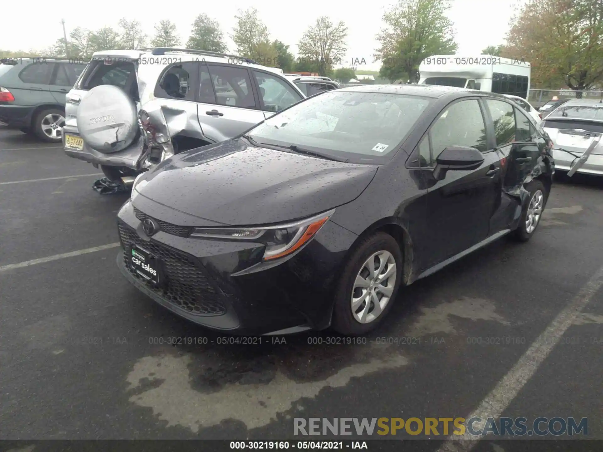 2 Photograph of a damaged car JTDEPRAE3LJ035551 TOYOTA COROLLA 2020