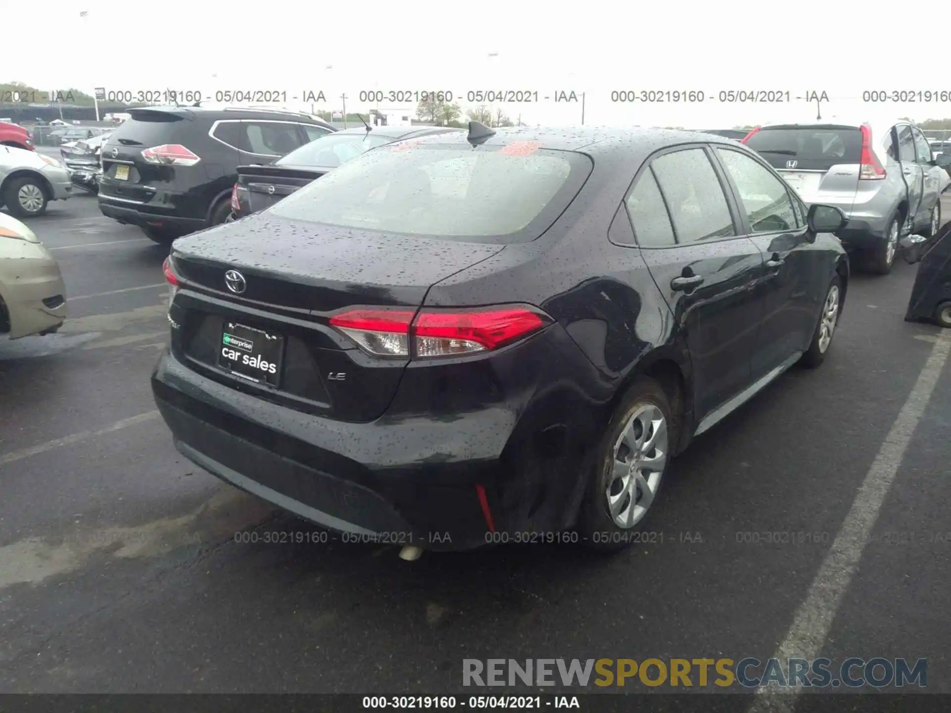 4 Photograph of a damaged car JTDEPRAE3LJ035551 TOYOTA COROLLA 2020