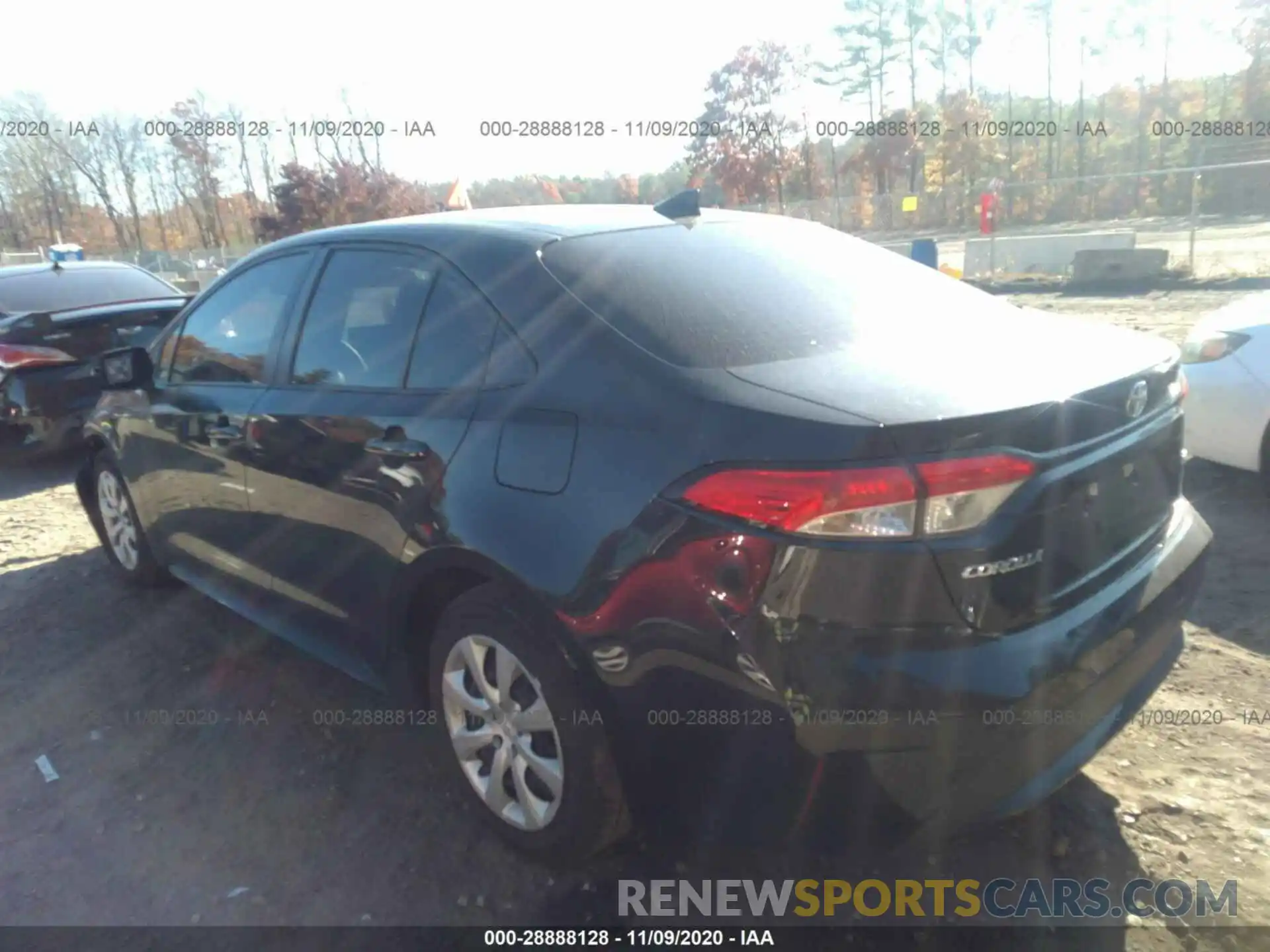 3 Photograph of a damaged car JTDEPRAE3LJ035758 TOYOTA COROLLA 2020