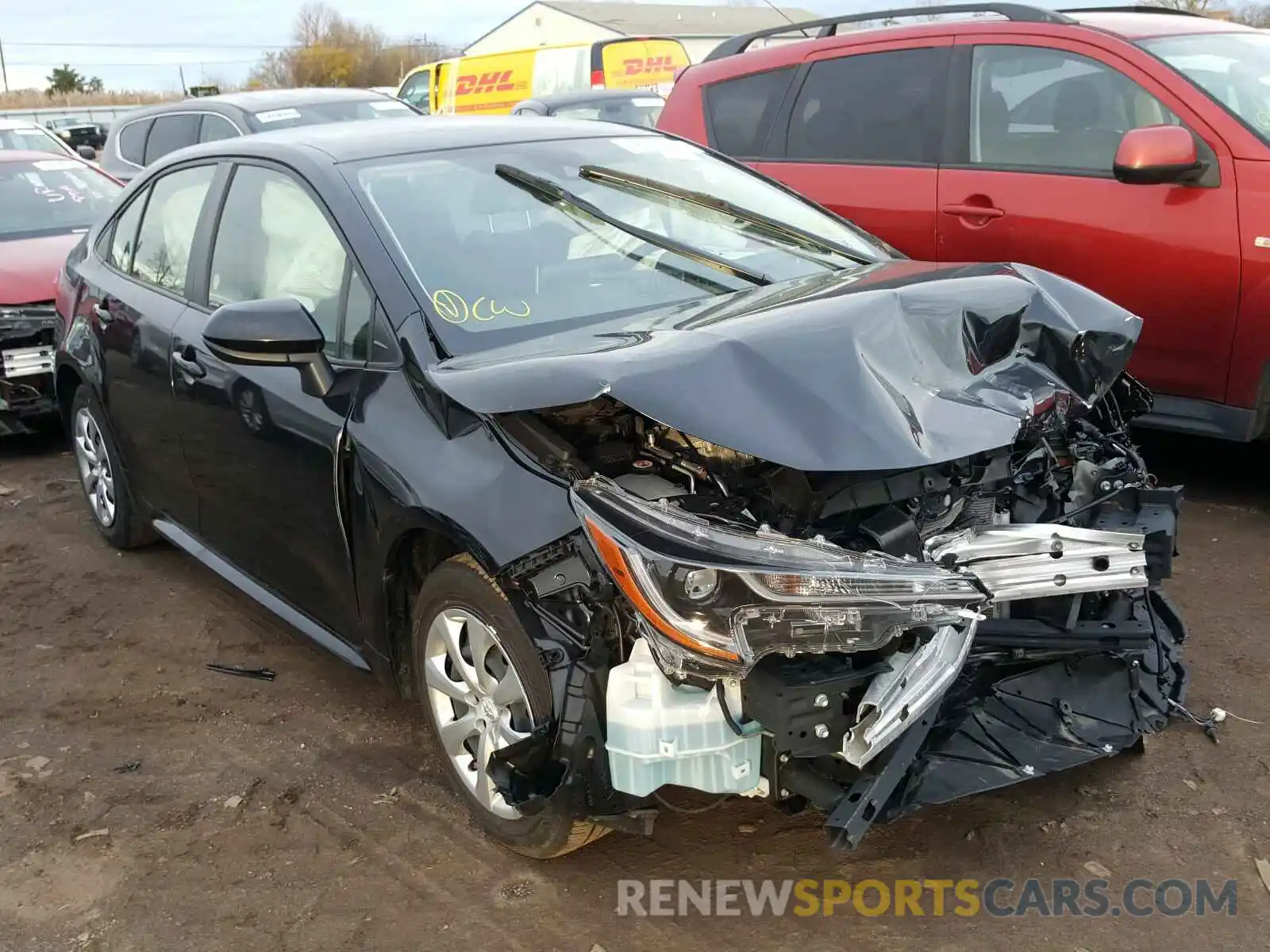 1 Photograph of a damaged car JTDEPRAE3LJ035873 TOYOTA COROLLA 2020