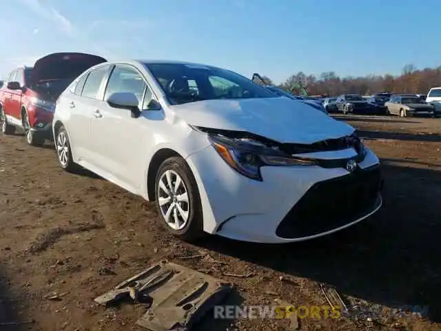 1 Photograph of a damaged car JTDEPRAE3LJ035985 TOYOTA COROLLA 2020