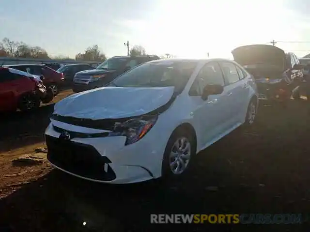 2 Photograph of a damaged car JTDEPRAE3LJ035985 TOYOTA COROLLA 2020