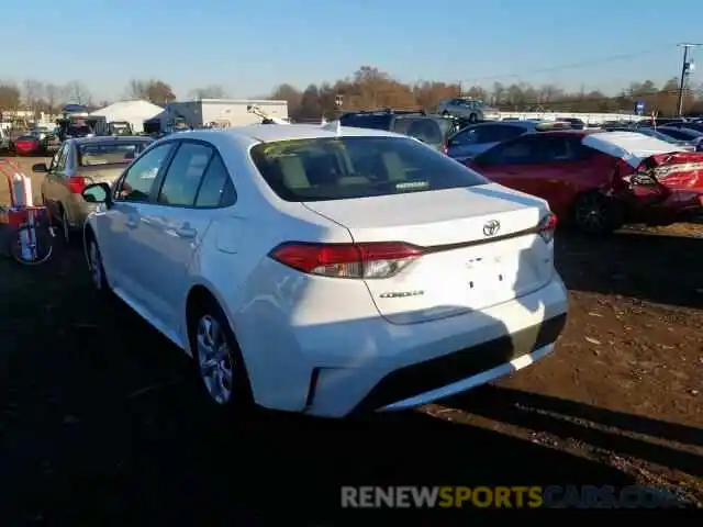 3 Photograph of a damaged car JTDEPRAE3LJ035985 TOYOTA COROLLA 2020