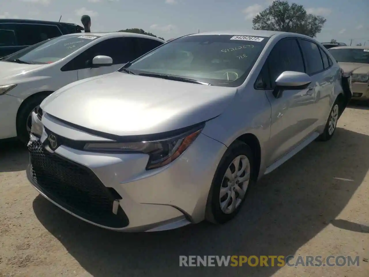 2 Photograph of a damaged car JTDEPRAE3LJ036344 TOYOTA COROLLA 2020