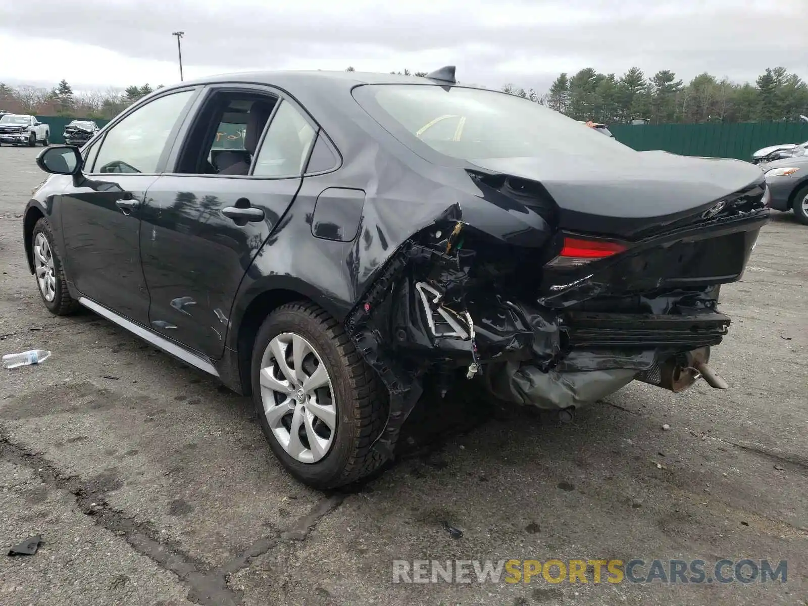 3 Photograph of a damaged car JTDEPRAE3LJ036361 TOYOTA COROLLA 2020