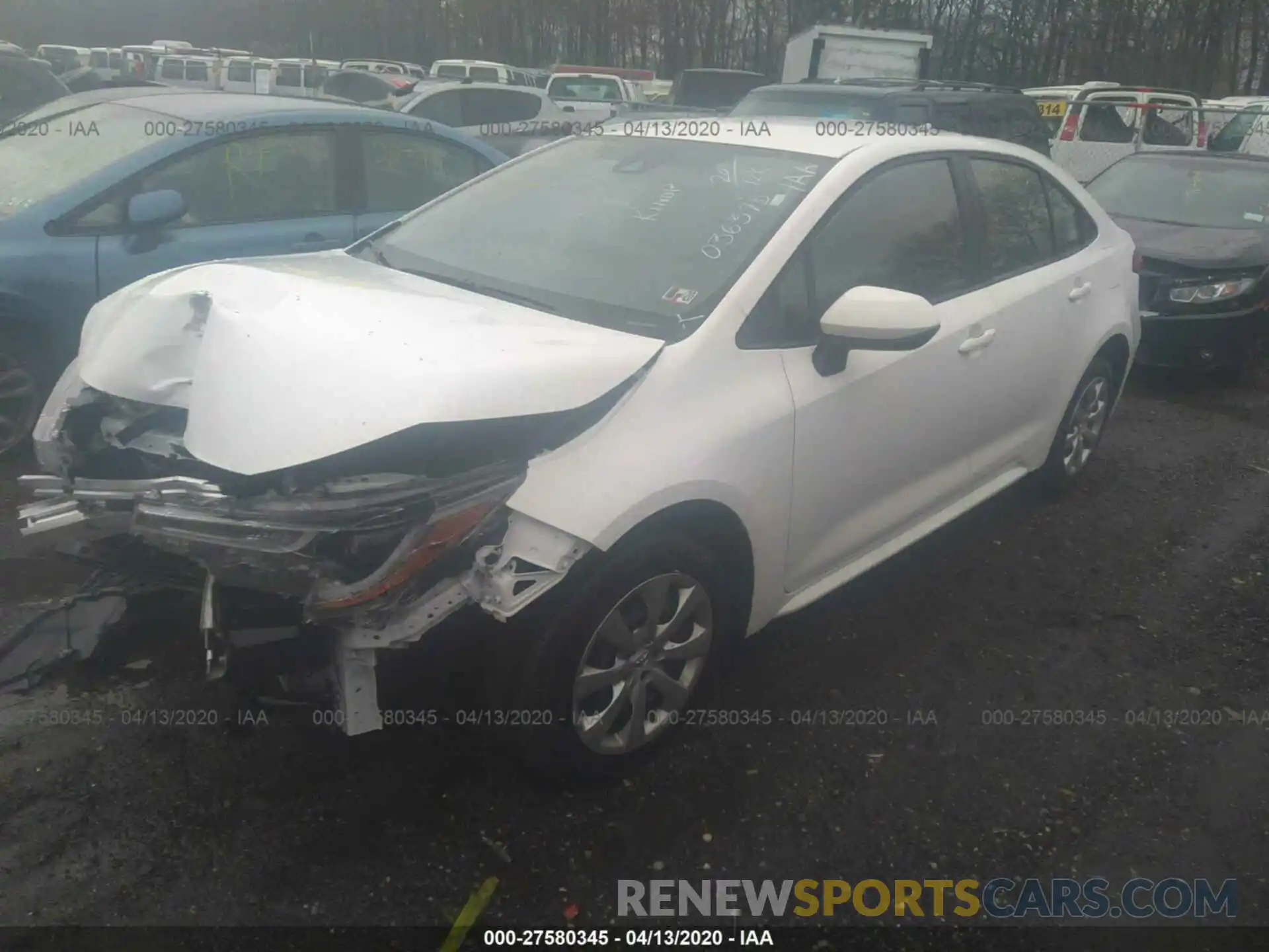 2 Photograph of a damaged car JTDEPRAE3LJ036375 TOYOTA COROLLA 2020