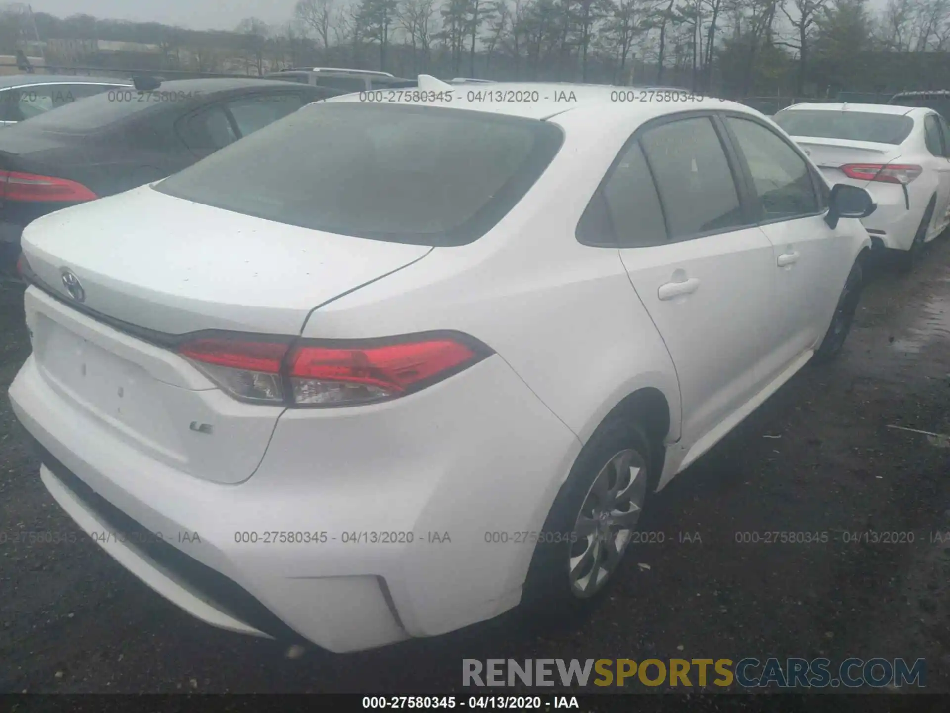 4 Photograph of a damaged car JTDEPRAE3LJ036375 TOYOTA COROLLA 2020