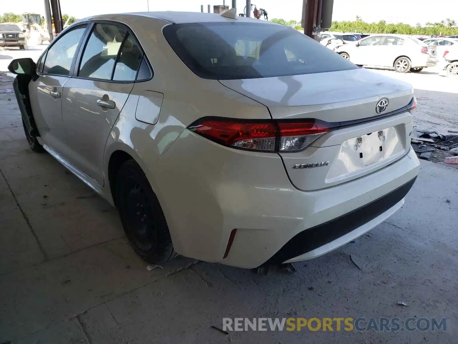 3 Photograph of a damaged car JTDEPRAE3LJ036487 TOYOTA COROLLA 2020