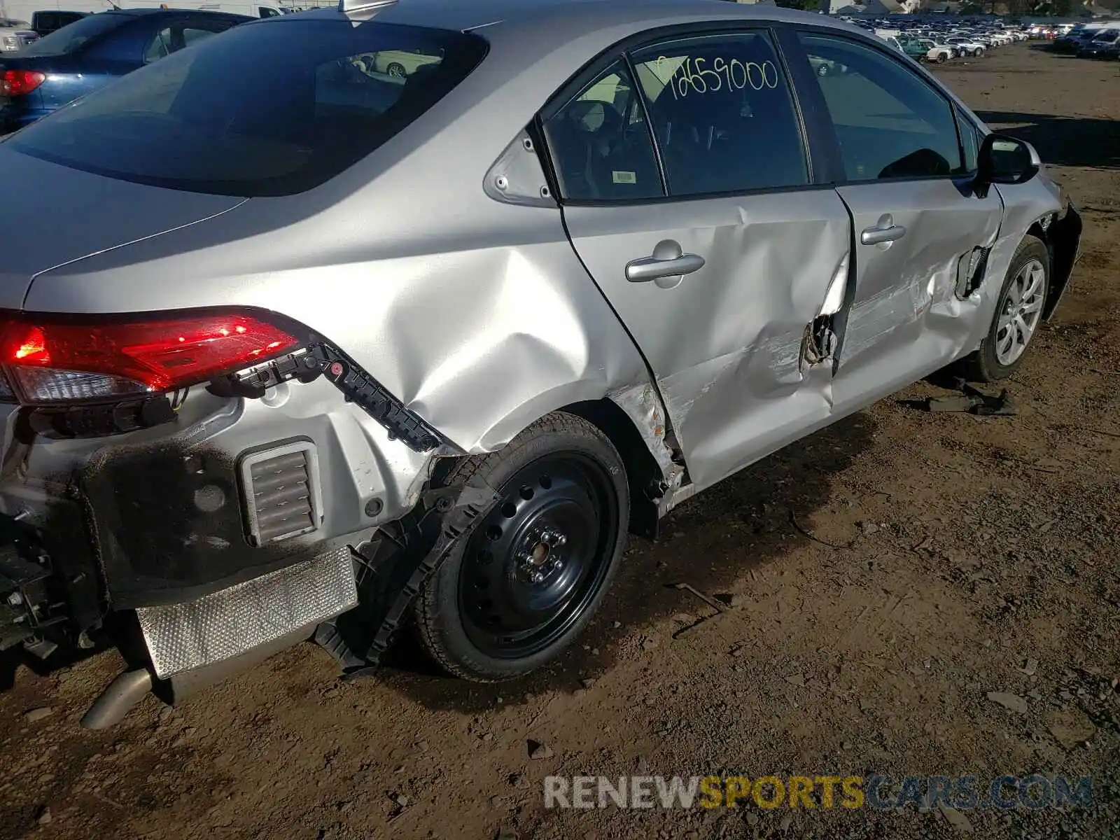 9 Фотография поврежденного автомобиля JTDEPRAE3LJ036568 TOYOTA COROLLA 2020