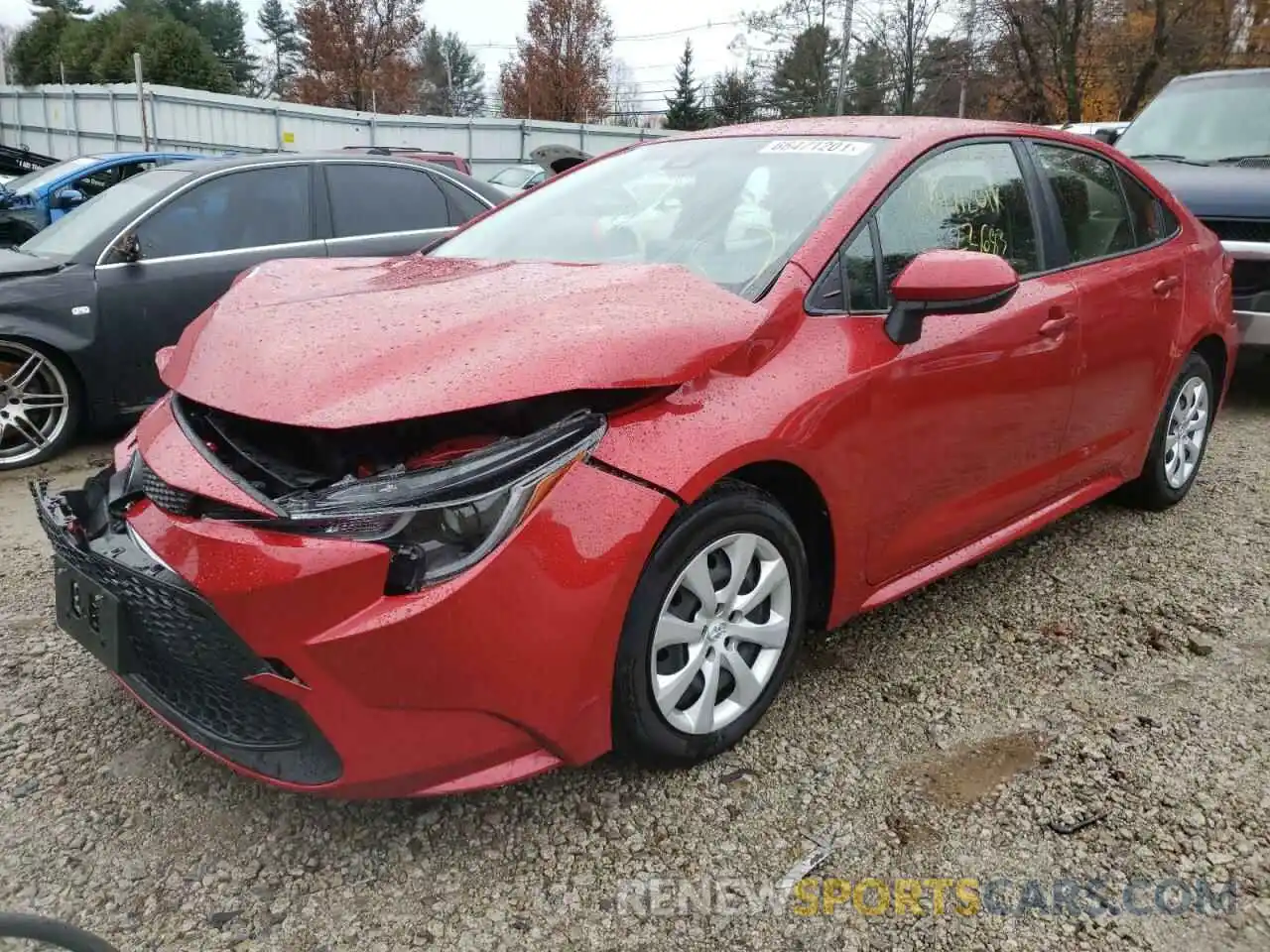 2 Photograph of a damaged car JTDEPRAE3LJ037042 TOYOTA COROLLA 2020