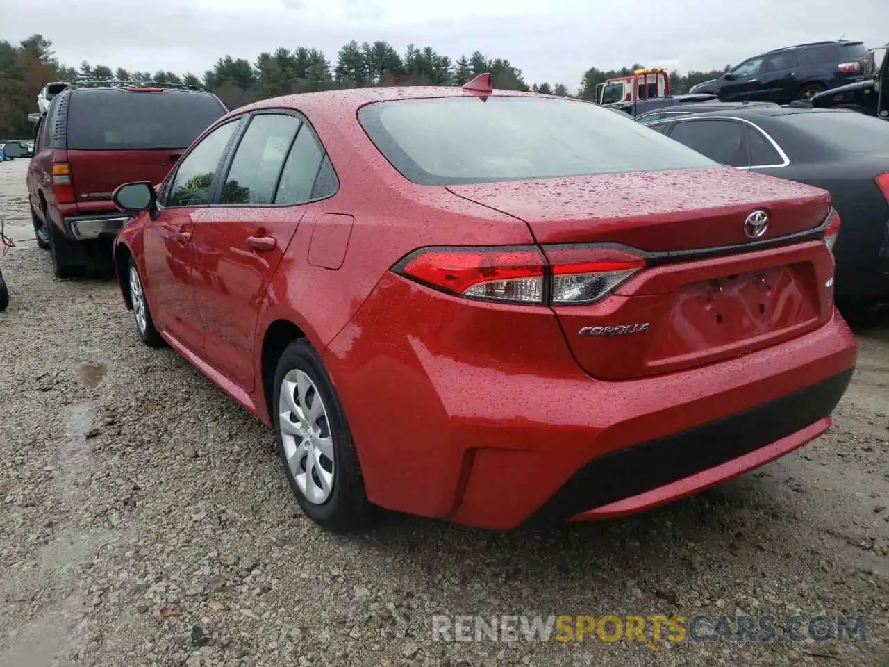 3 Photograph of a damaged car JTDEPRAE3LJ037042 TOYOTA COROLLA 2020