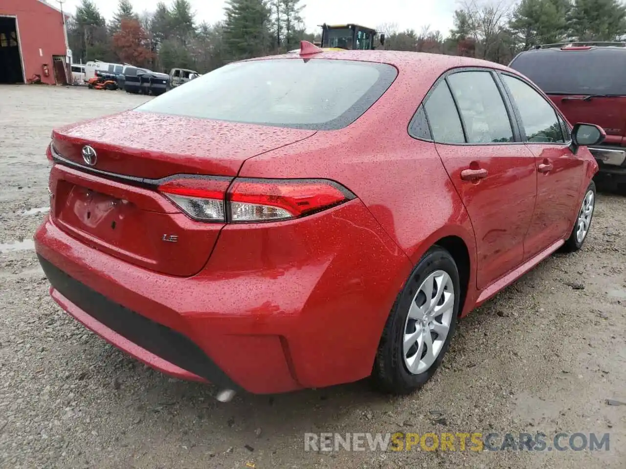 4 Photograph of a damaged car JTDEPRAE3LJ037042 TOYOTA COROLLA 2020