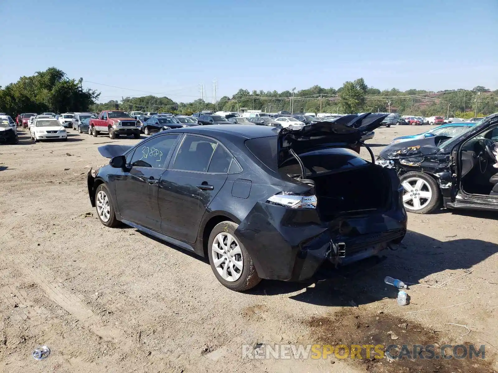 3 Photograph of a damaged car JTDEPRAE3LJ037154 TOYOTA COROLLA 2020