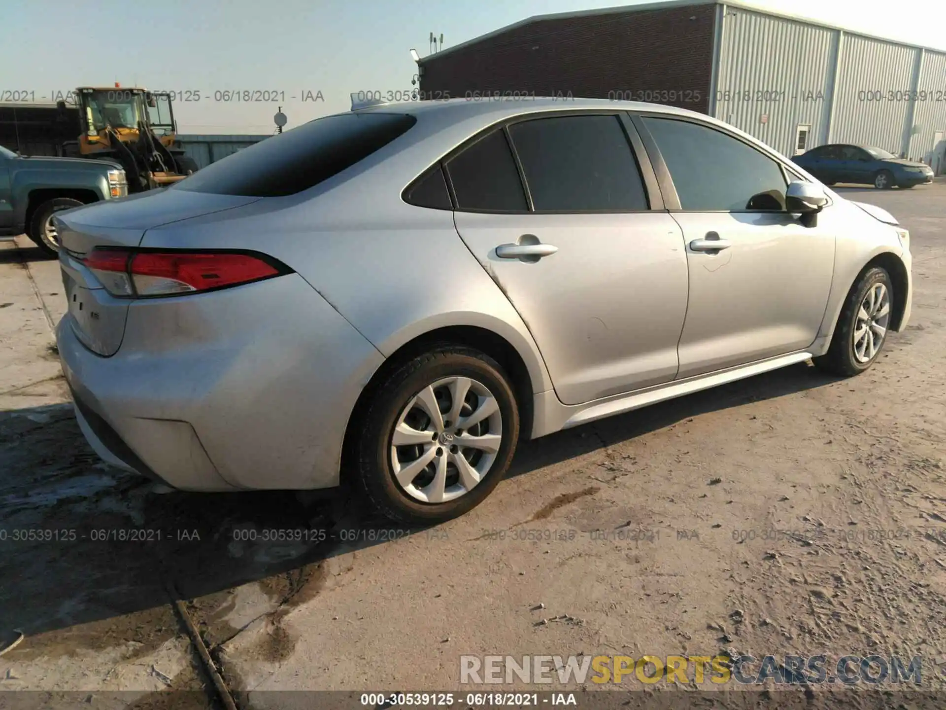 4 Photograph of a damaged car JTDEPRAE3LJ037798 TOYOTA COROLLA 2020