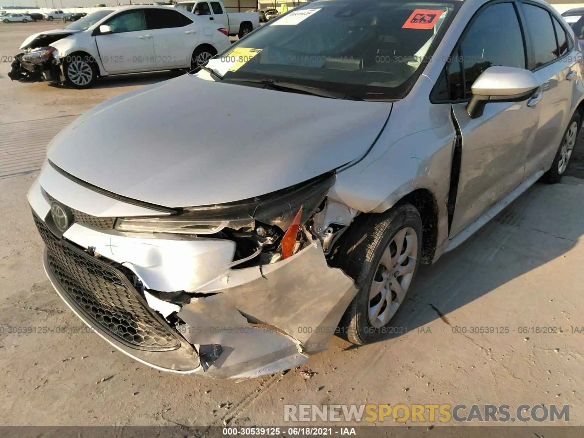 6 Photograph of a damaged car JTDEPRAE3LJ037798 TOYOTA COROLLA 2020