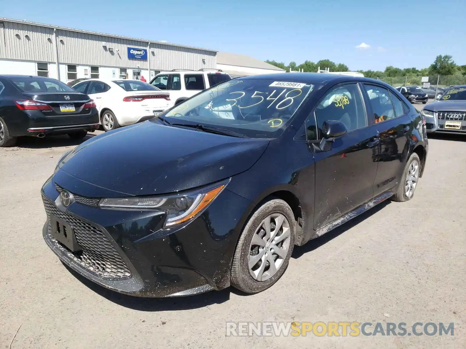 2 Photograph of a damaged car JTDEPRAE3LJ037946 TOYOTA COROLLA 2020