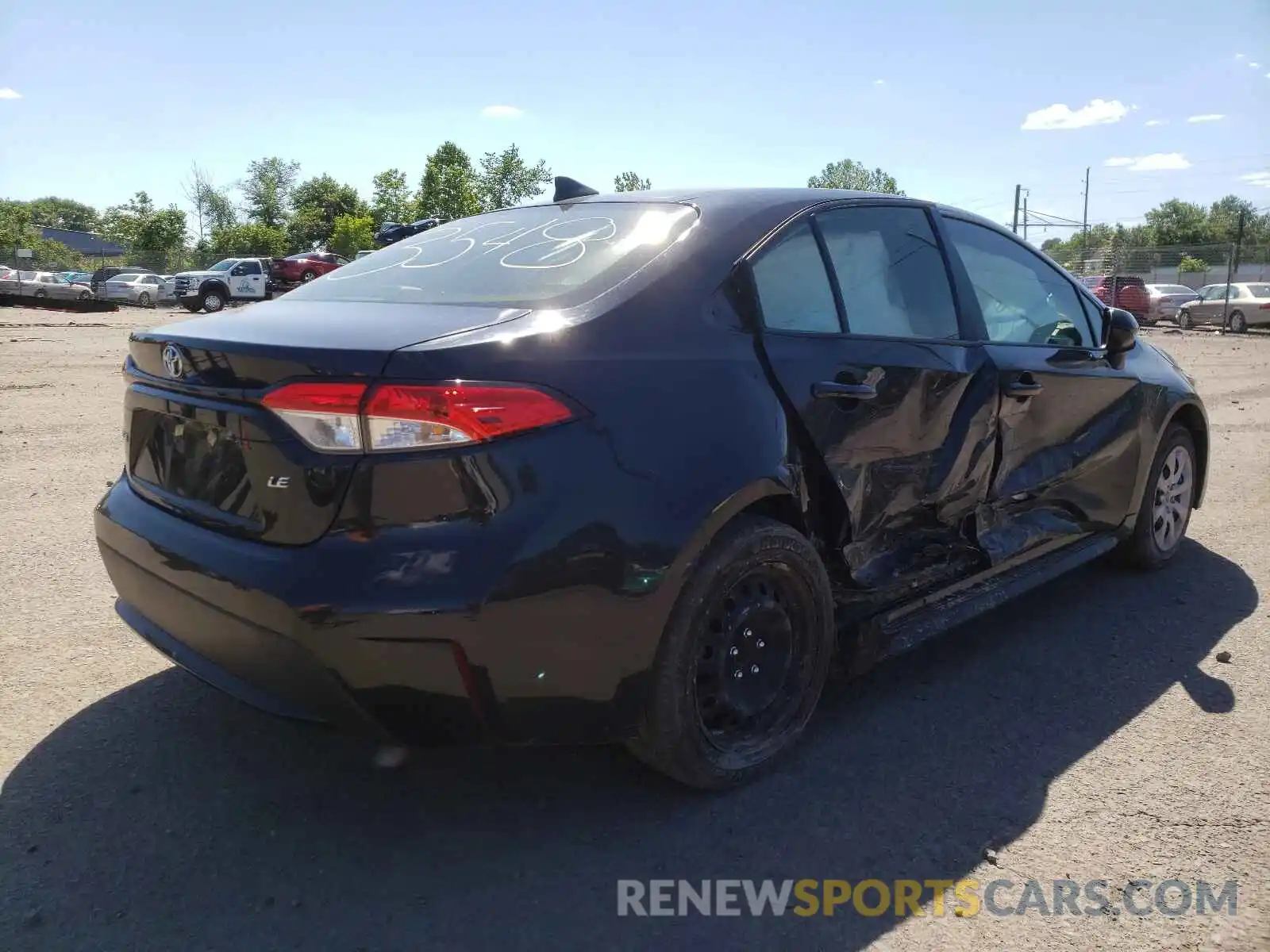 4 Photograph of a damaged car JTDEPRAE3LJ037946 TOYOTA COROLLA 2020