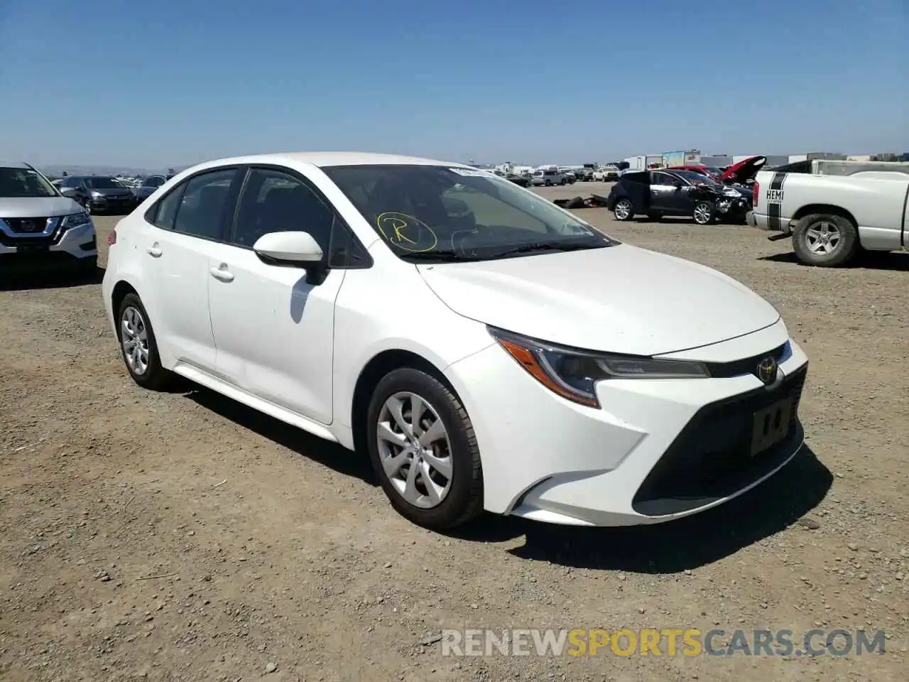 1 Photograph of a damaged car JTDEPRAE3LJ038563 TOYOTA COROLLA 2020