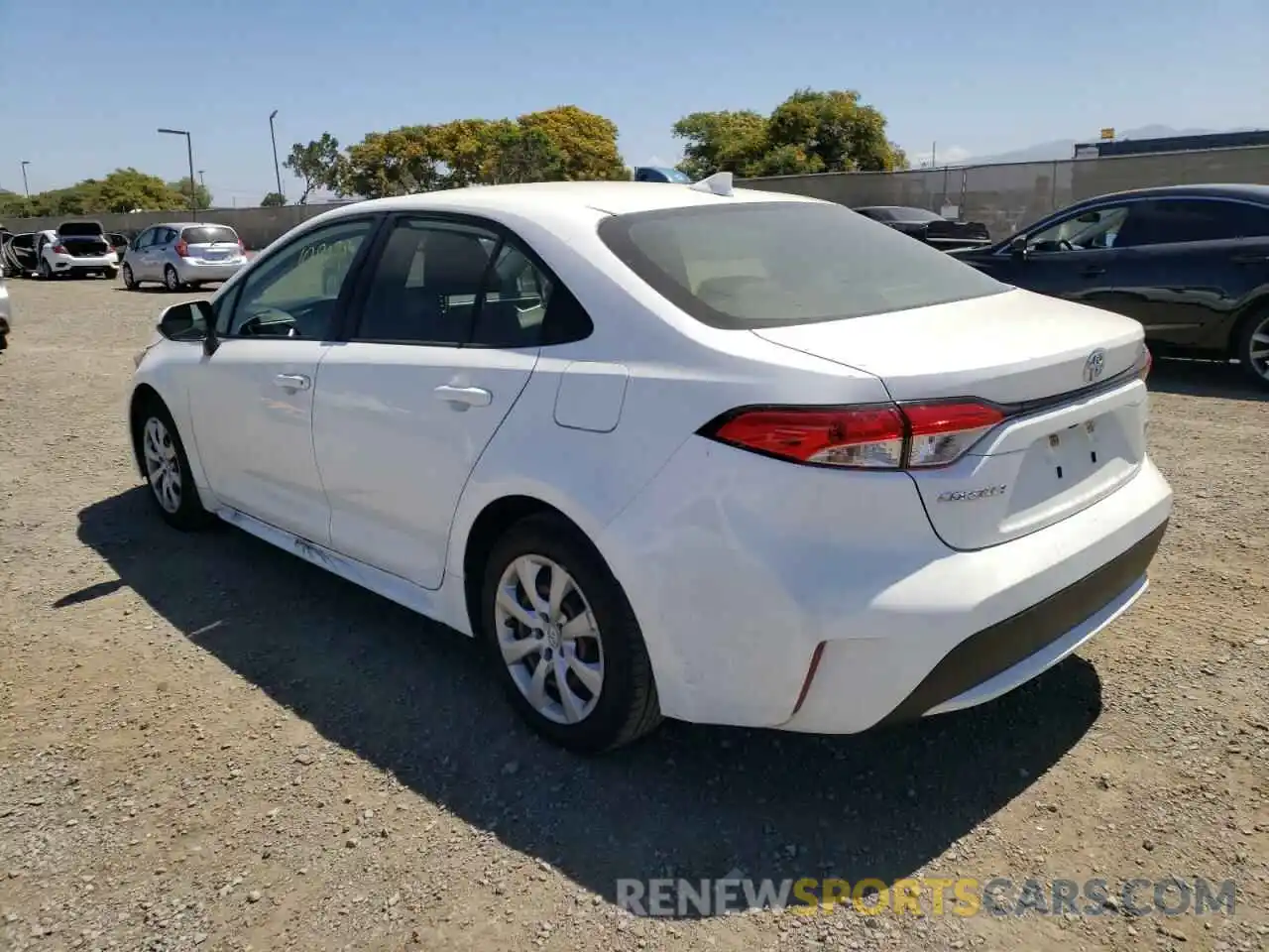 3 Photograph of a damaged car JTDEPRAE3LJ038563 TOYOTA COROLLA 2020