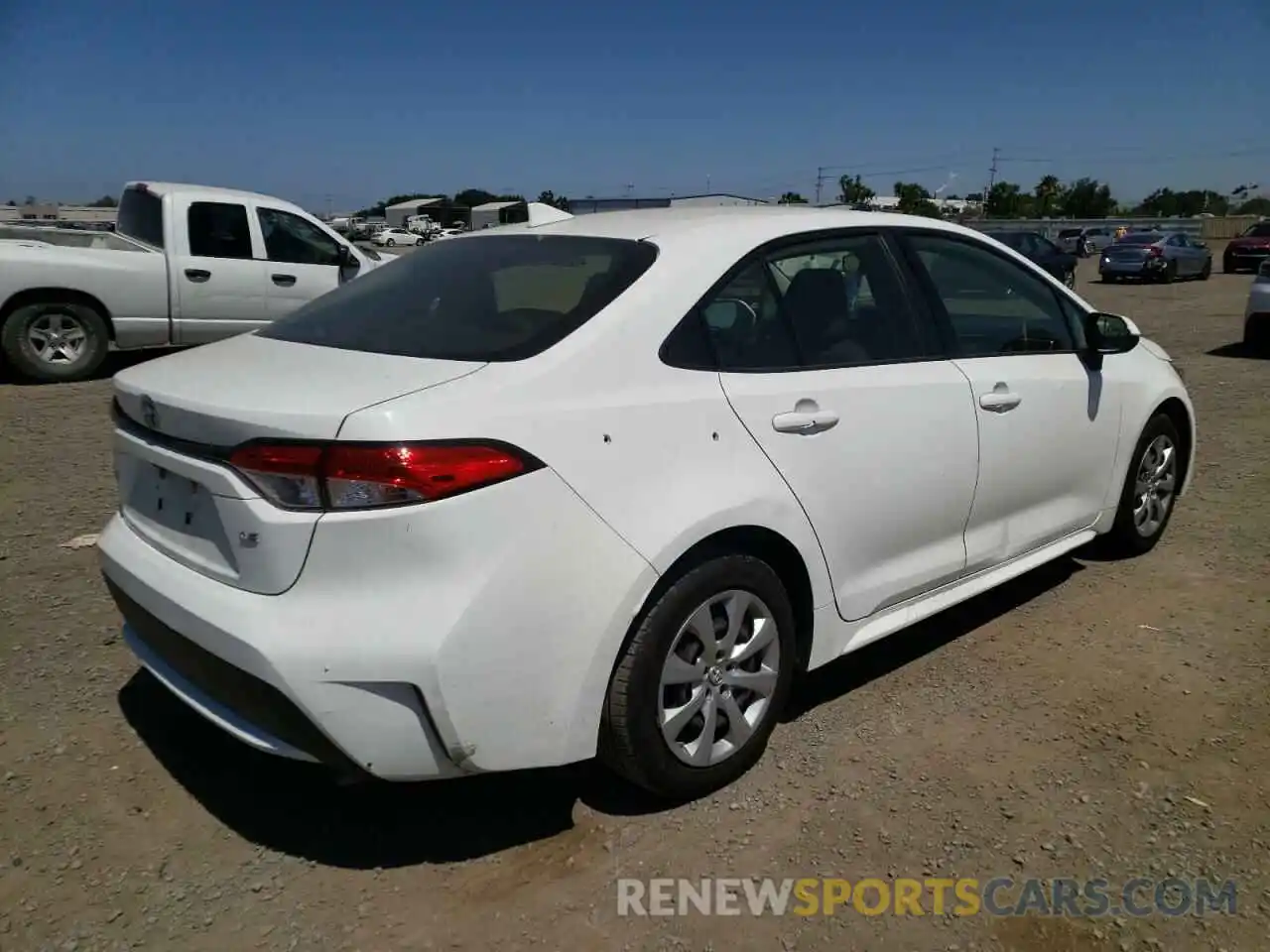 4 Photograph of a damaged car JTDEPRAE3LJ038563 TOYOTA COROLLA 2020