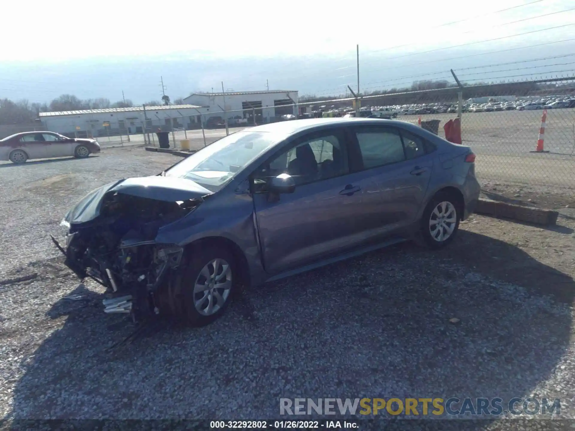 2 Photograph of a damaged car JTDEPRAE3LJ038580 TOYOTA COROLLA 2020