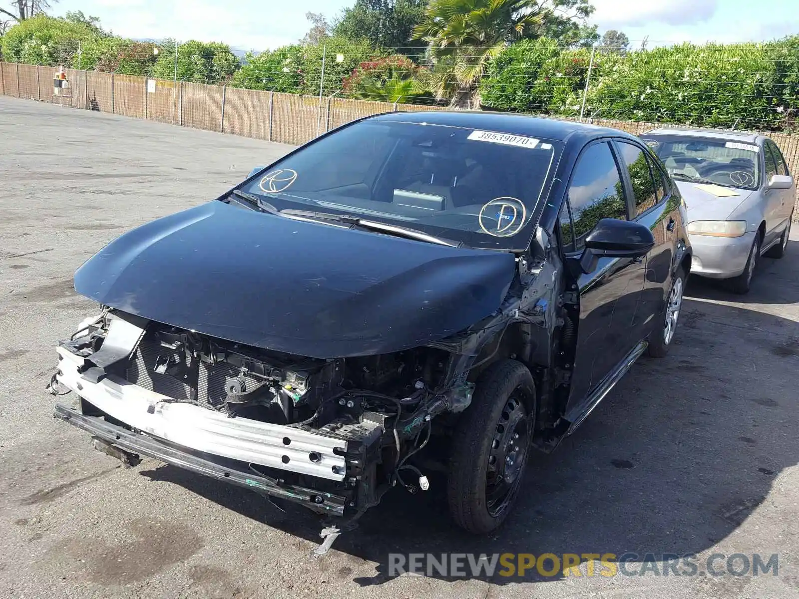 2 Photograph of a damaged car JTDEPRAE3LJ038594 TOYOTA COROLLA 2020