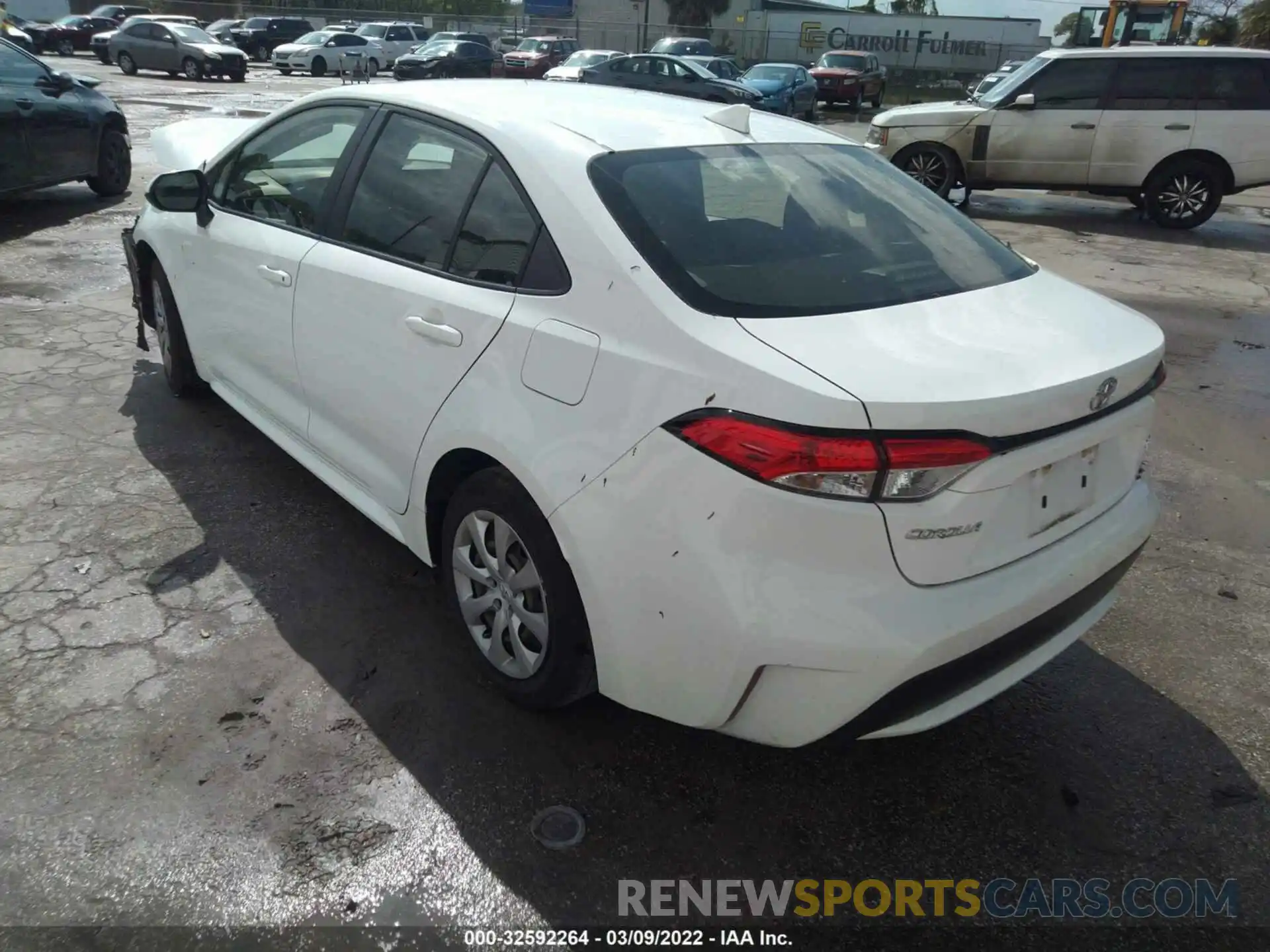 3 Photograph of a damaged car JTDEPRAE3LJ039132 TOYOTA COROLLA 2020