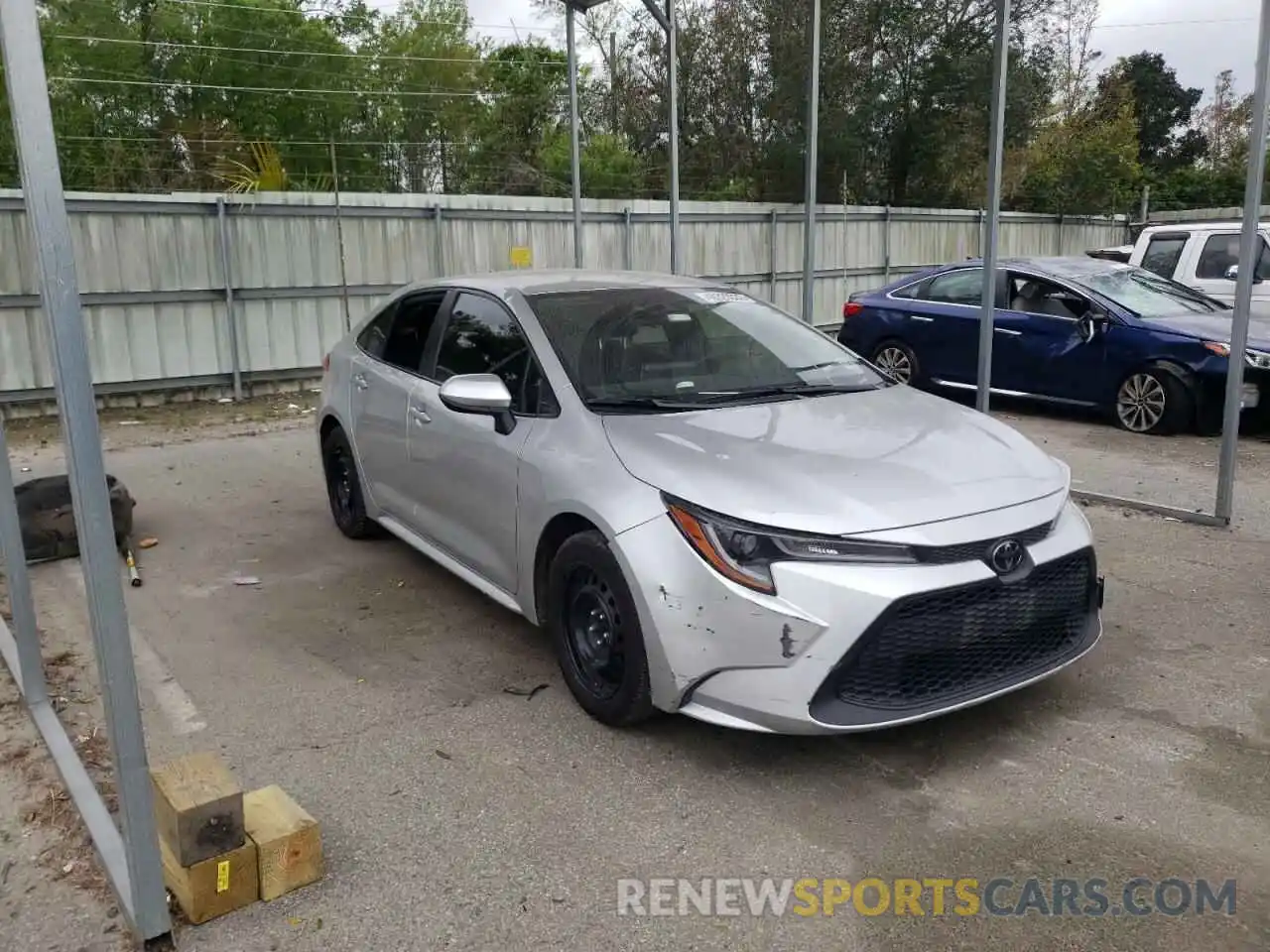 1 Photograph of a damaged car JTDEPRAE3LJ039146 TOYOTA COROLLA 2020